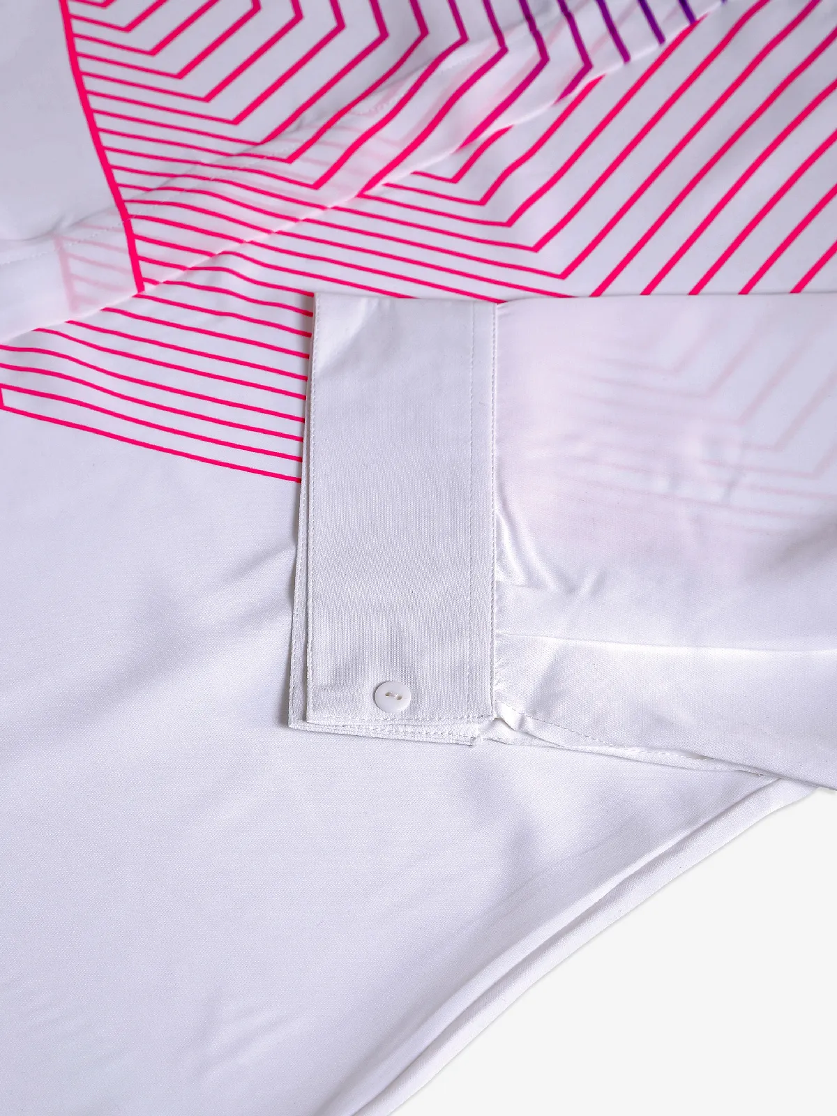 Pink Nine white and pink printed casual shirt