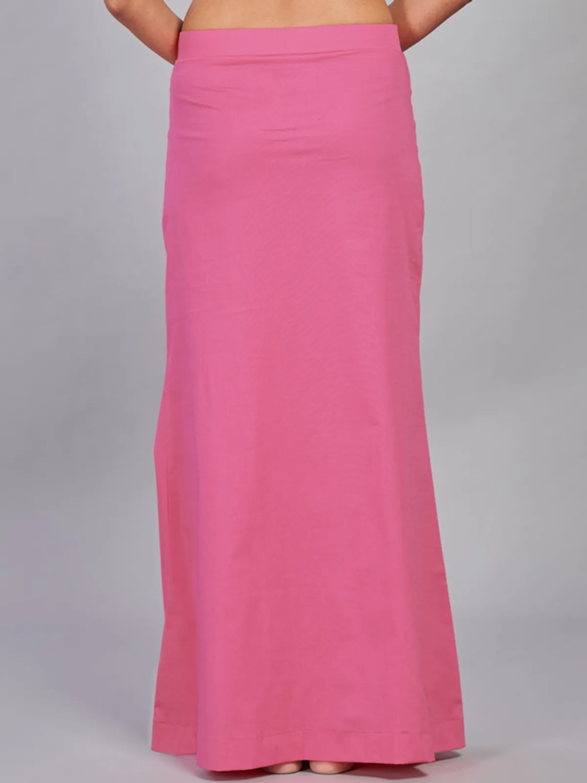 Pink plain saree shaper