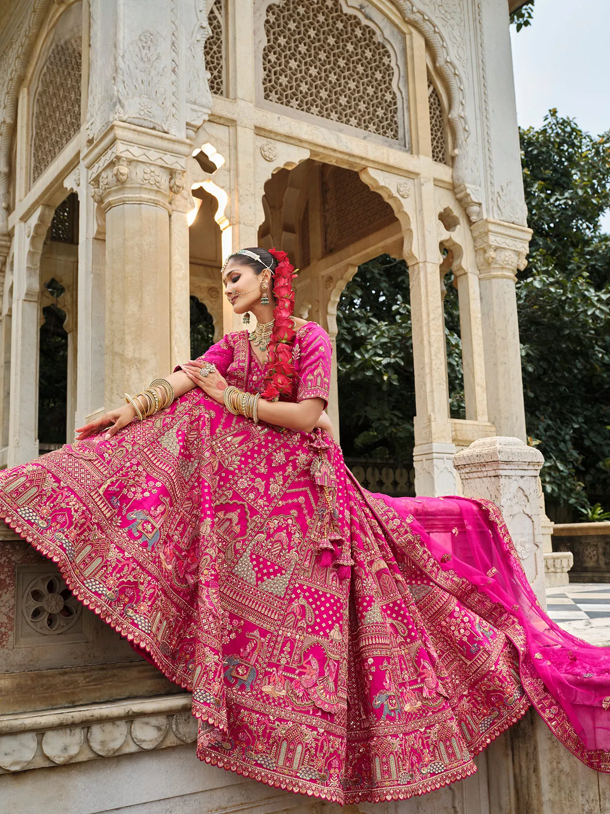 pink lehenga dress Pastel Pink Lehenga Choli: Zari Embroidery, Indian Wedding Wear Reception Wear Lehengas