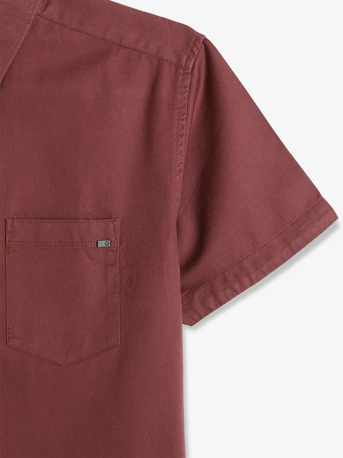 PIONEER maroon palin cotton shirt