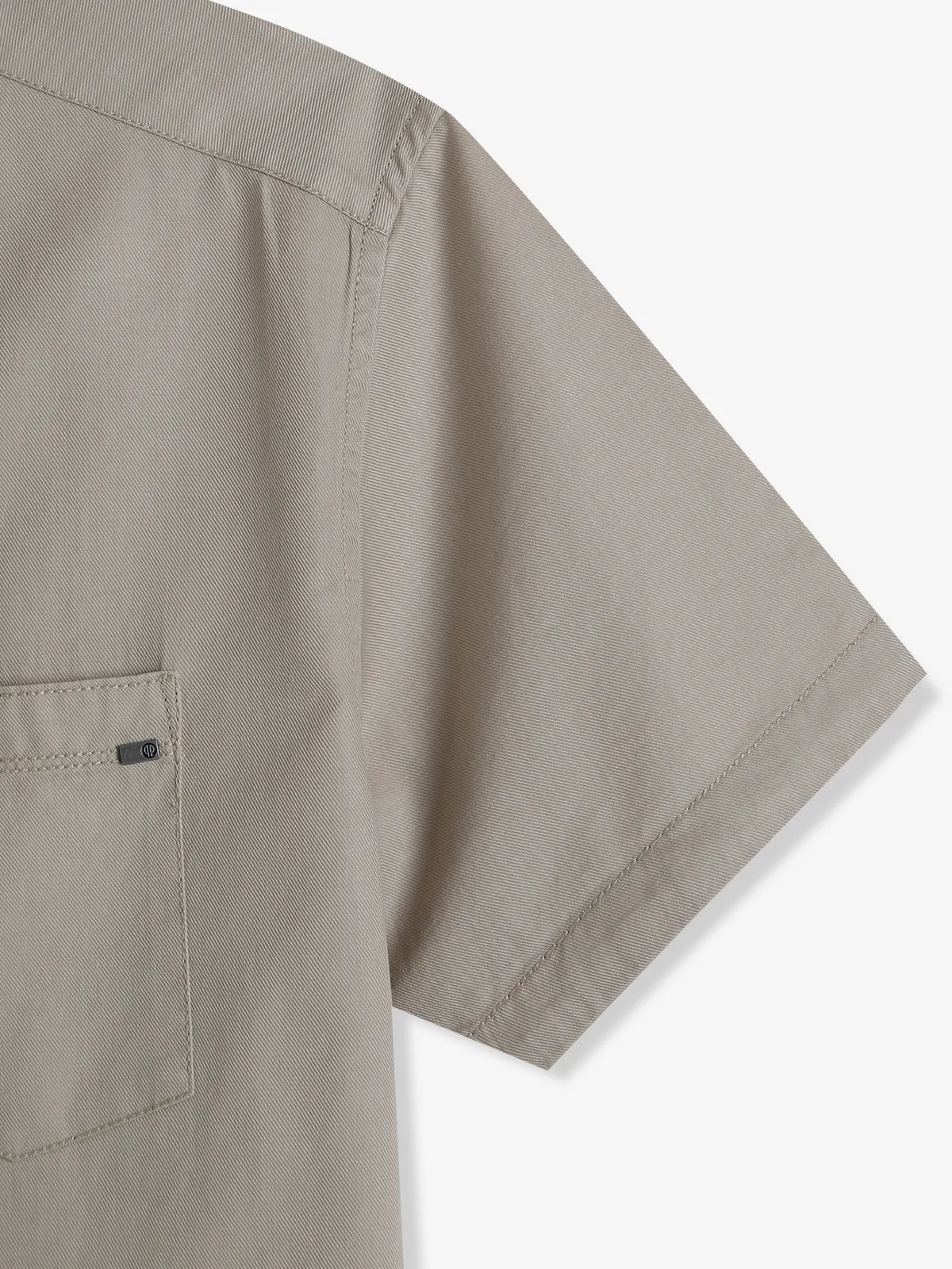 PIONEER plain beige cotton shirt