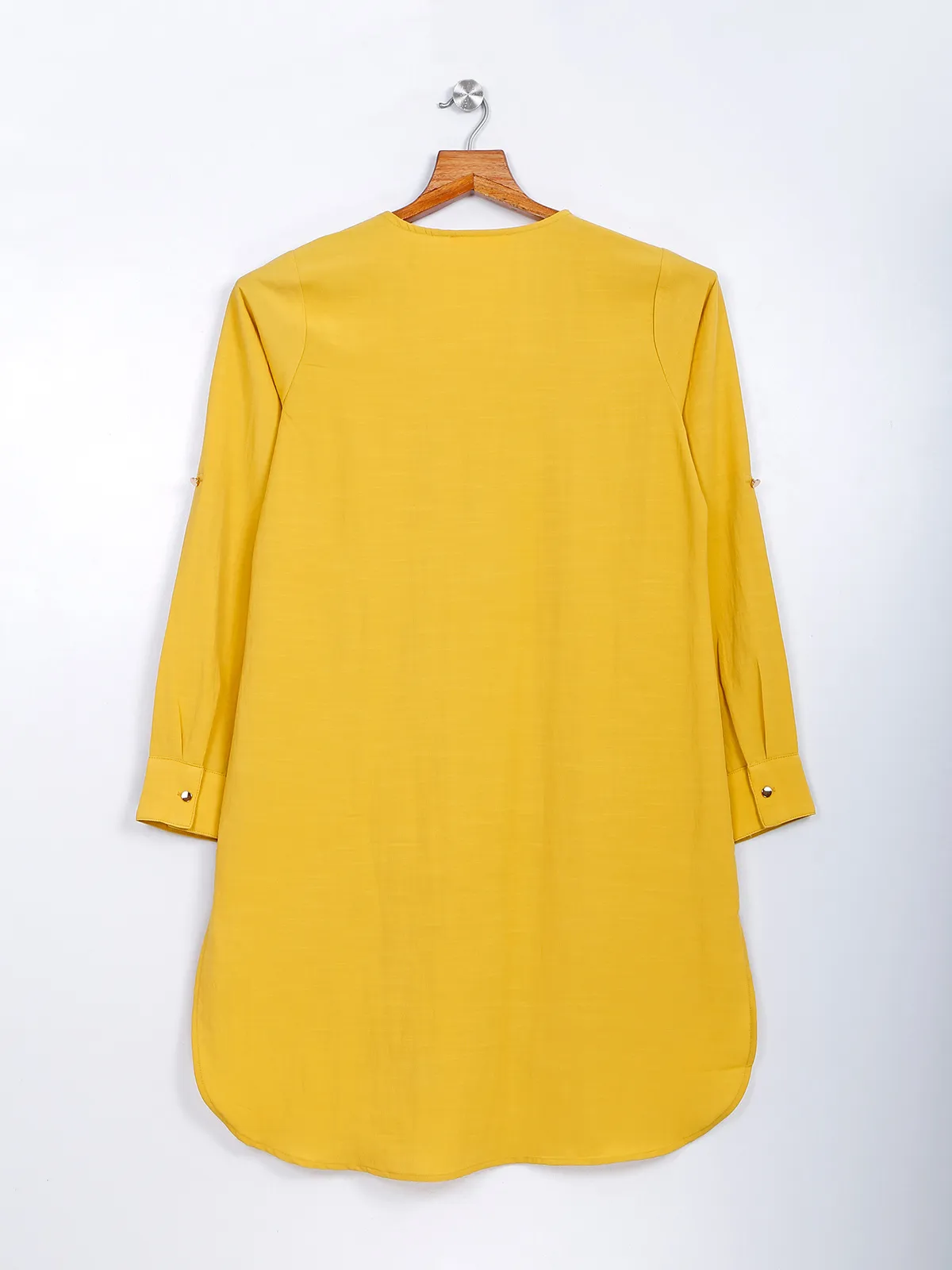 Plain yellow casual top