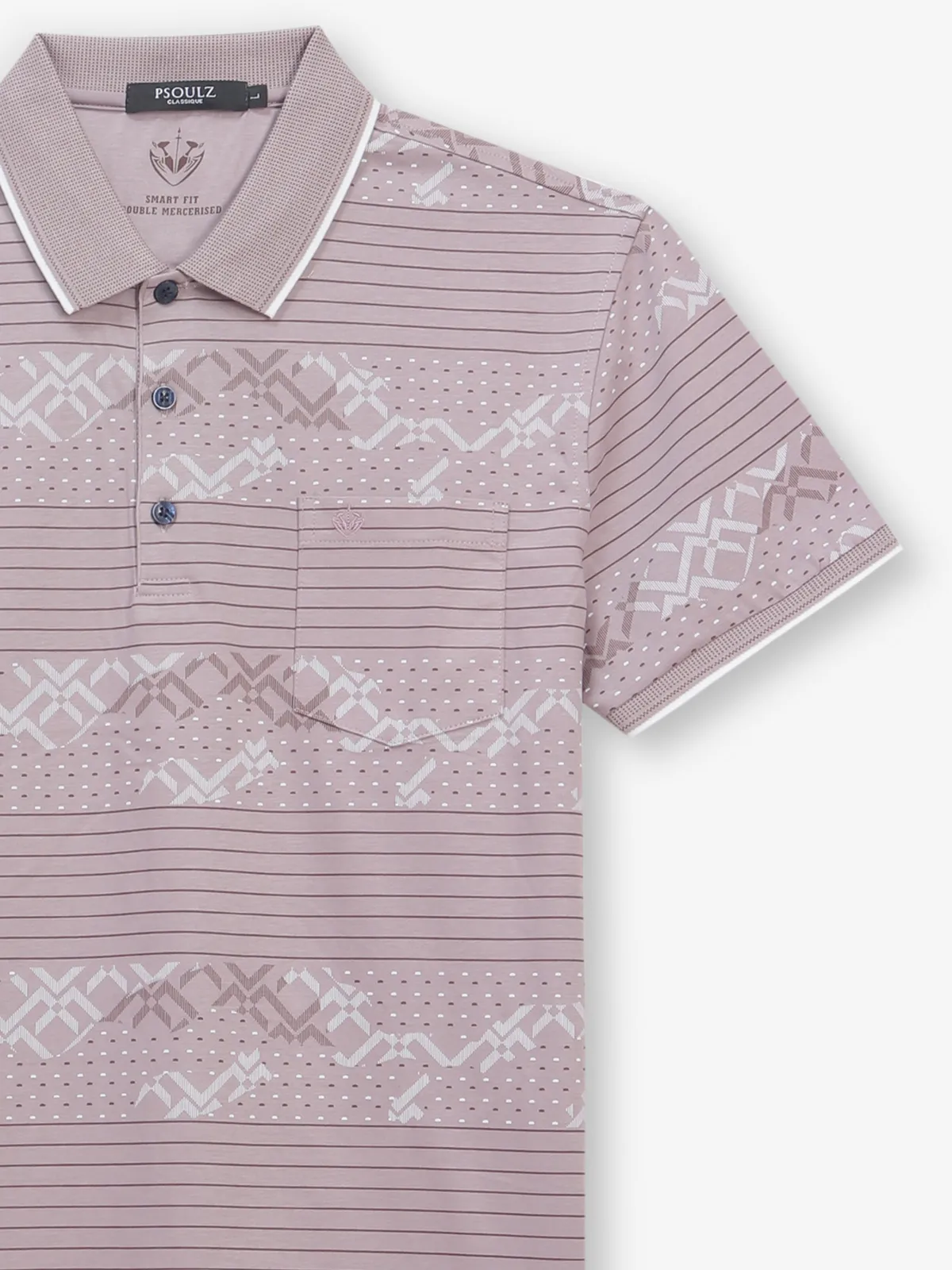 PSOULZ cotton lilac purple t-shirt