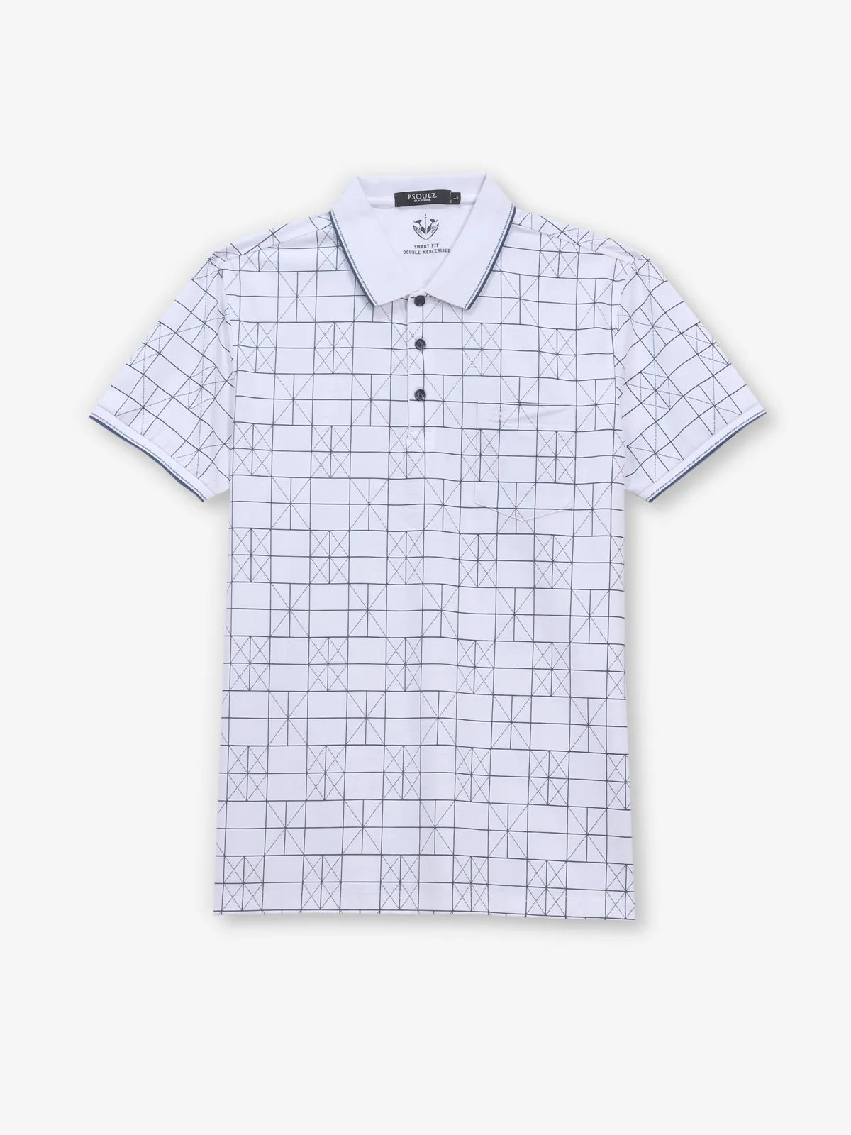 PSOULZ printed white cotton t-shirt