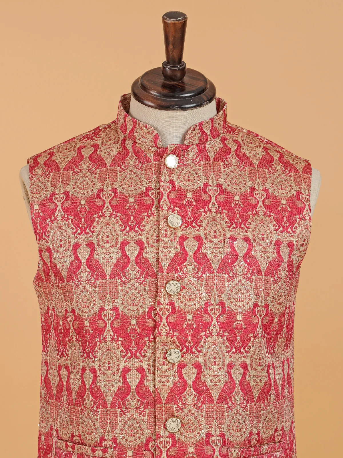Rad cotton silk waistcoat with print