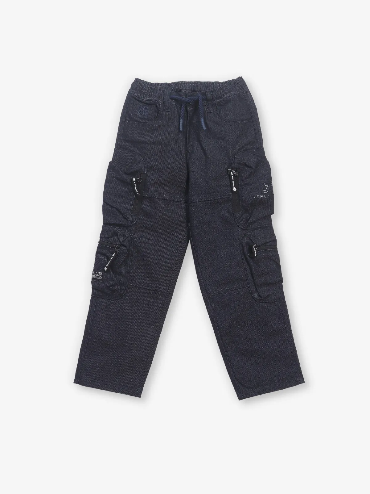 RAGS solid charcol grey cargo jeans
