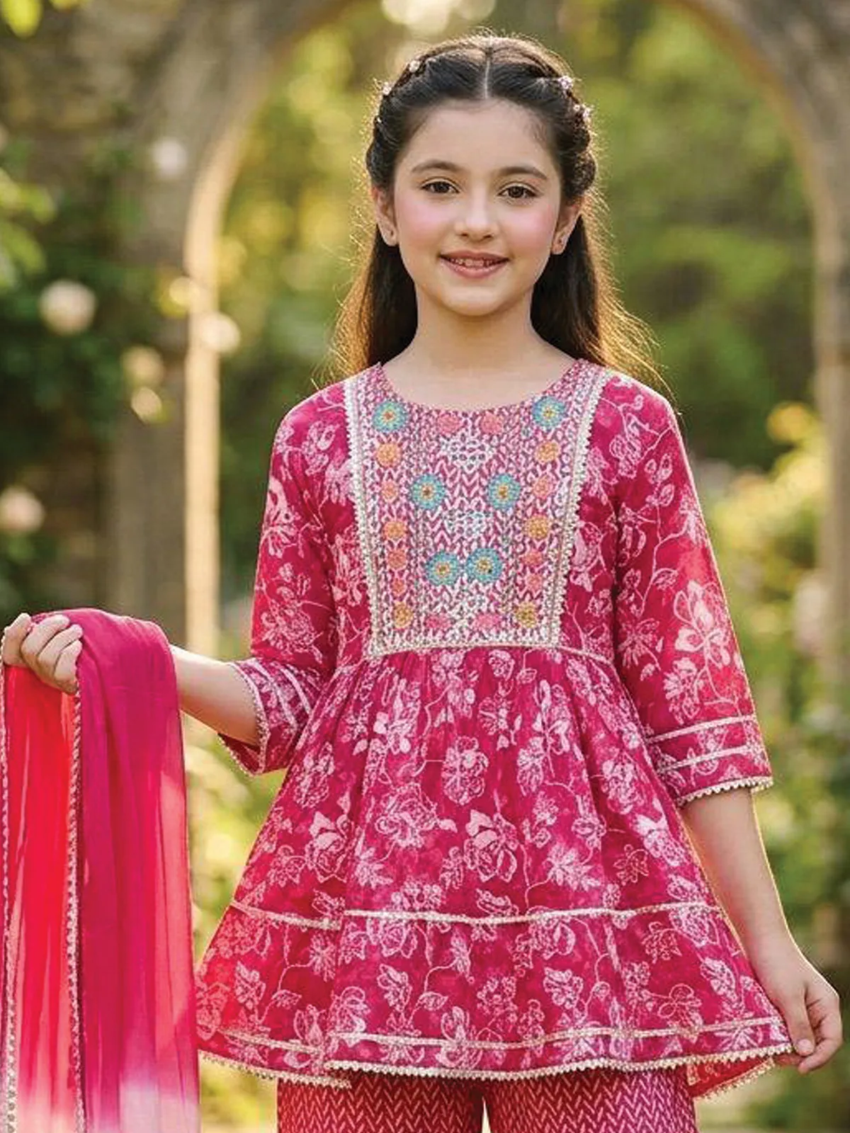 cotton sharara dress Cotton Blue Solid Sharara Set