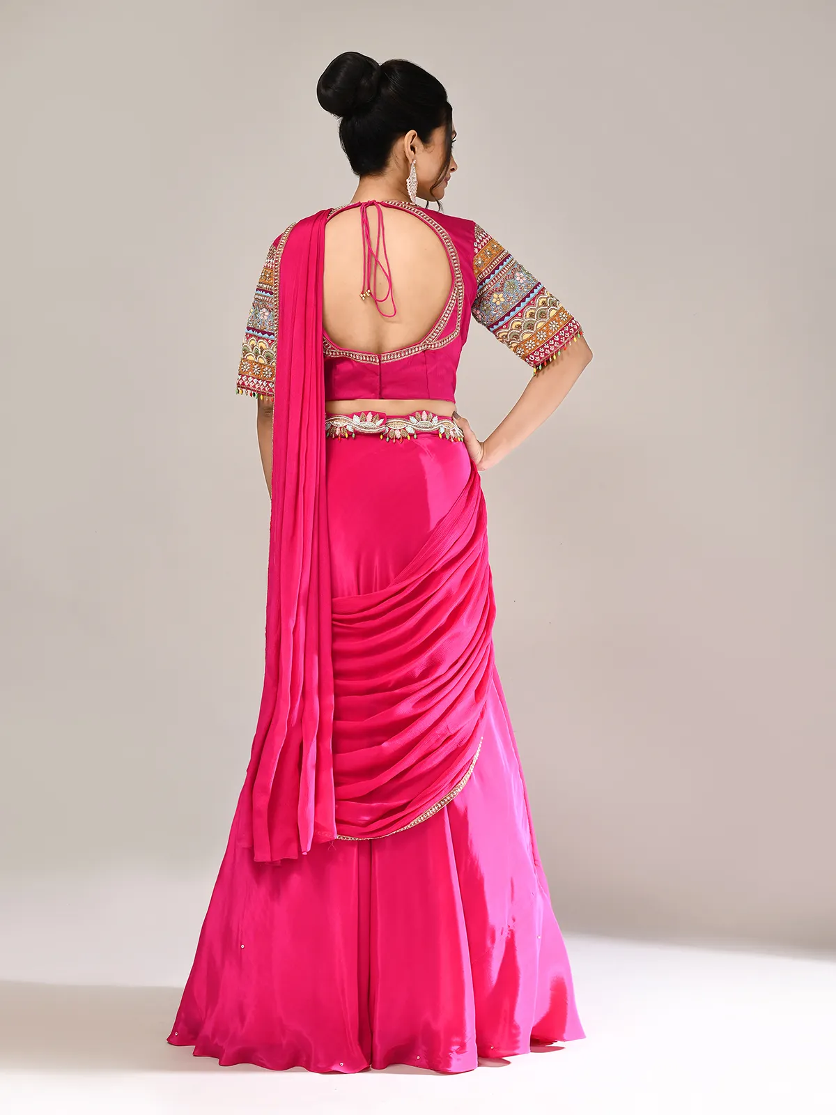 Rani Pink Silk Wedding Wear Lehenga Choli for Women