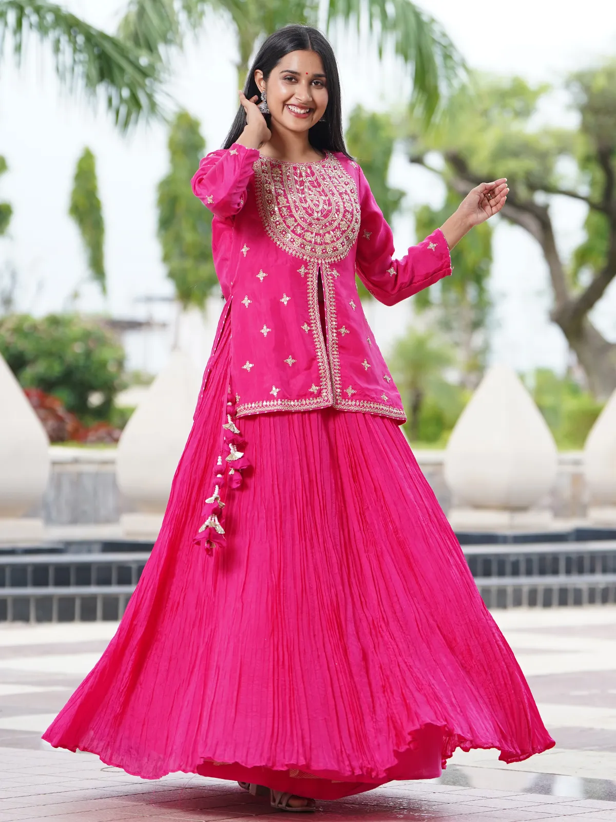 Rani silk lehenga suit