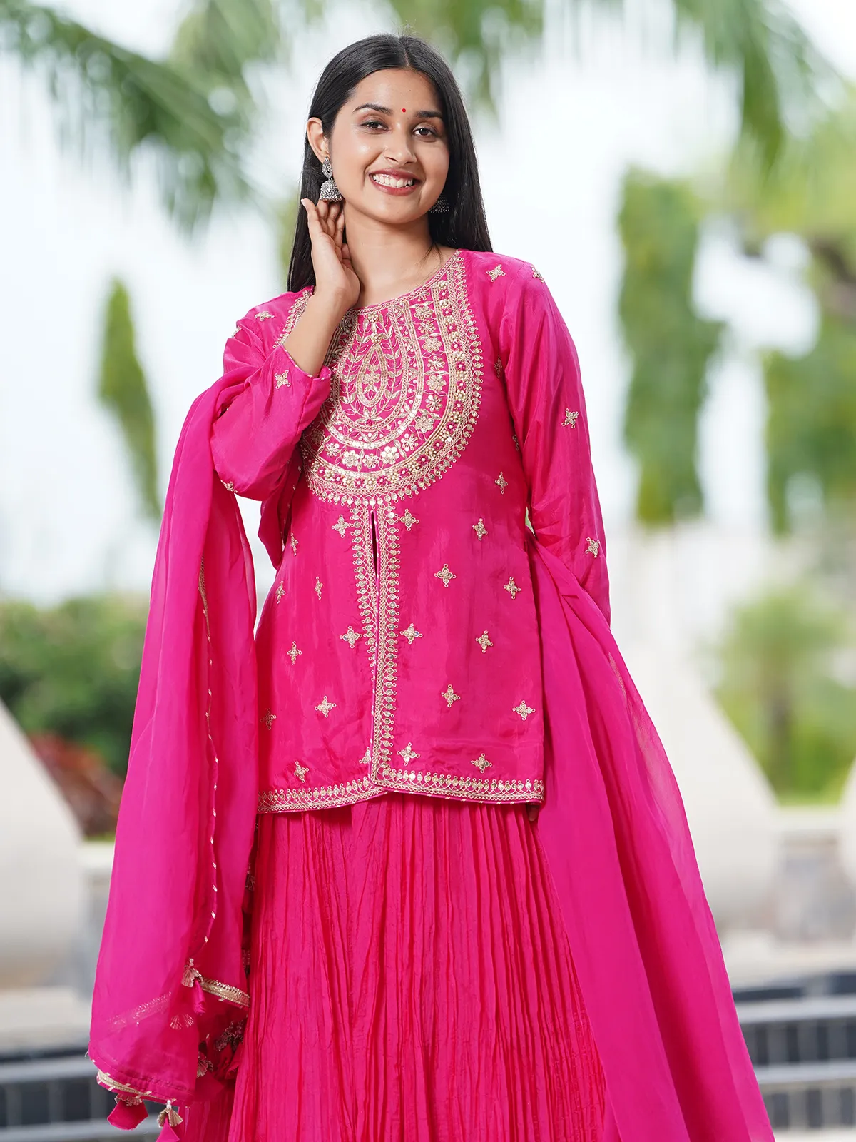 Rani silk lehenga suit