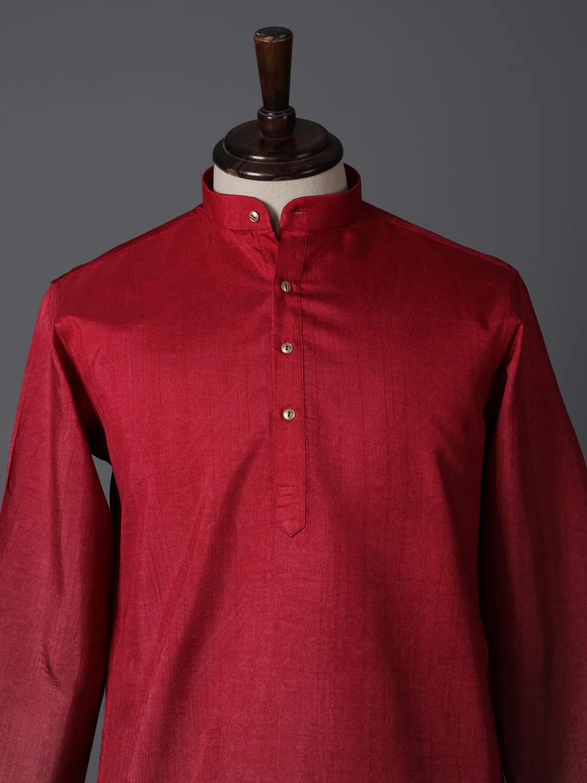 Red silk shaded festive wear kurta