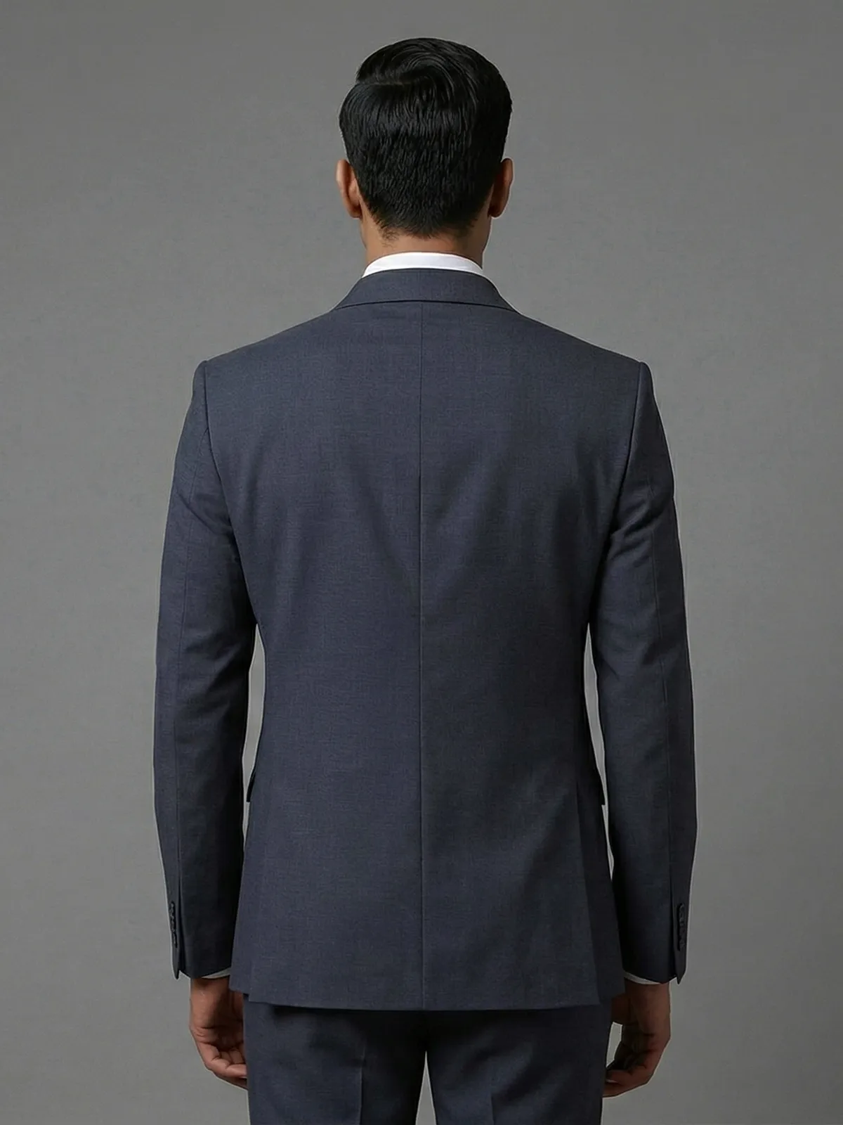 Refined classic grey terry rayon occasion blazer