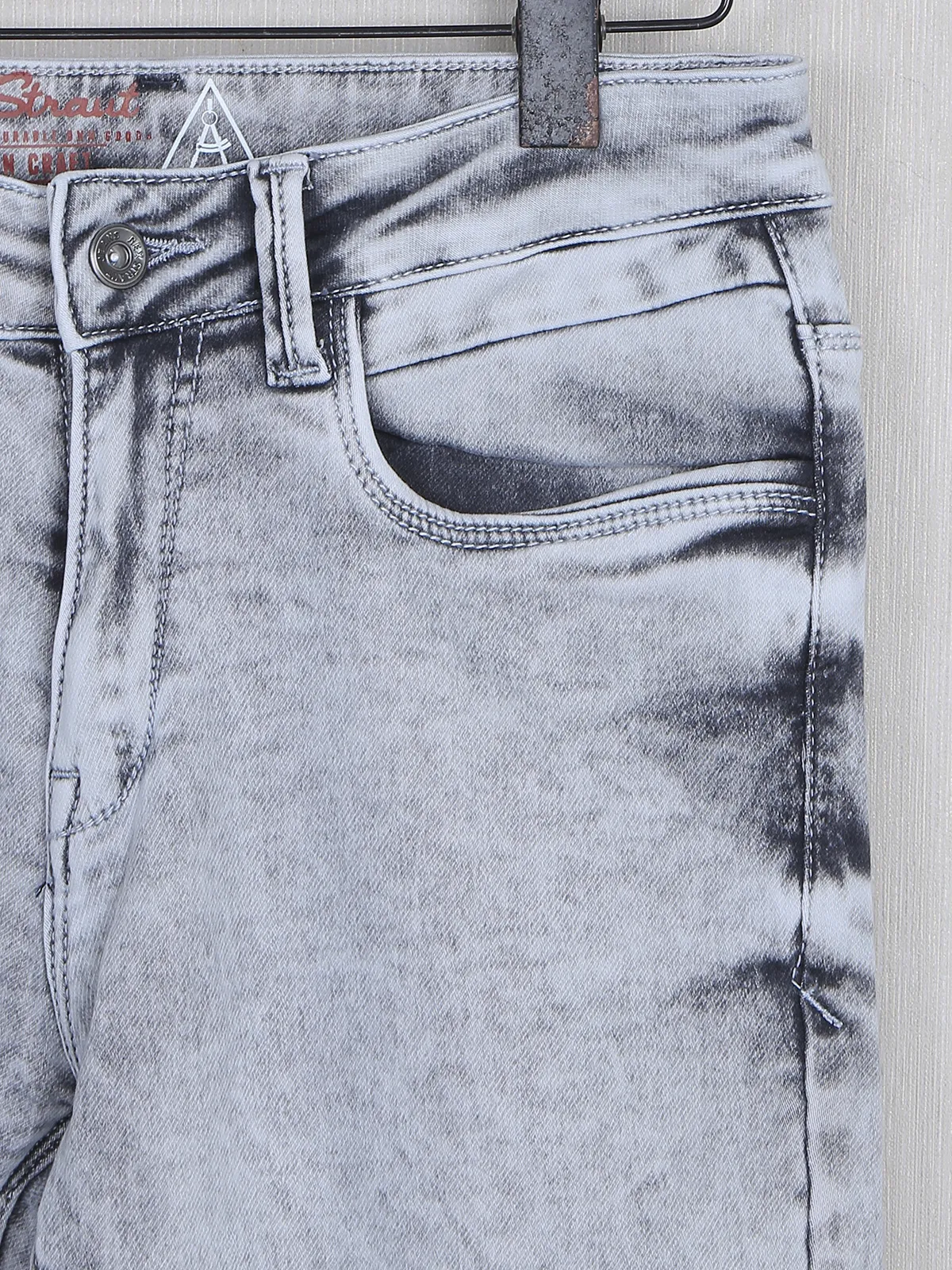 Rex Straut light grey denim washed jeans