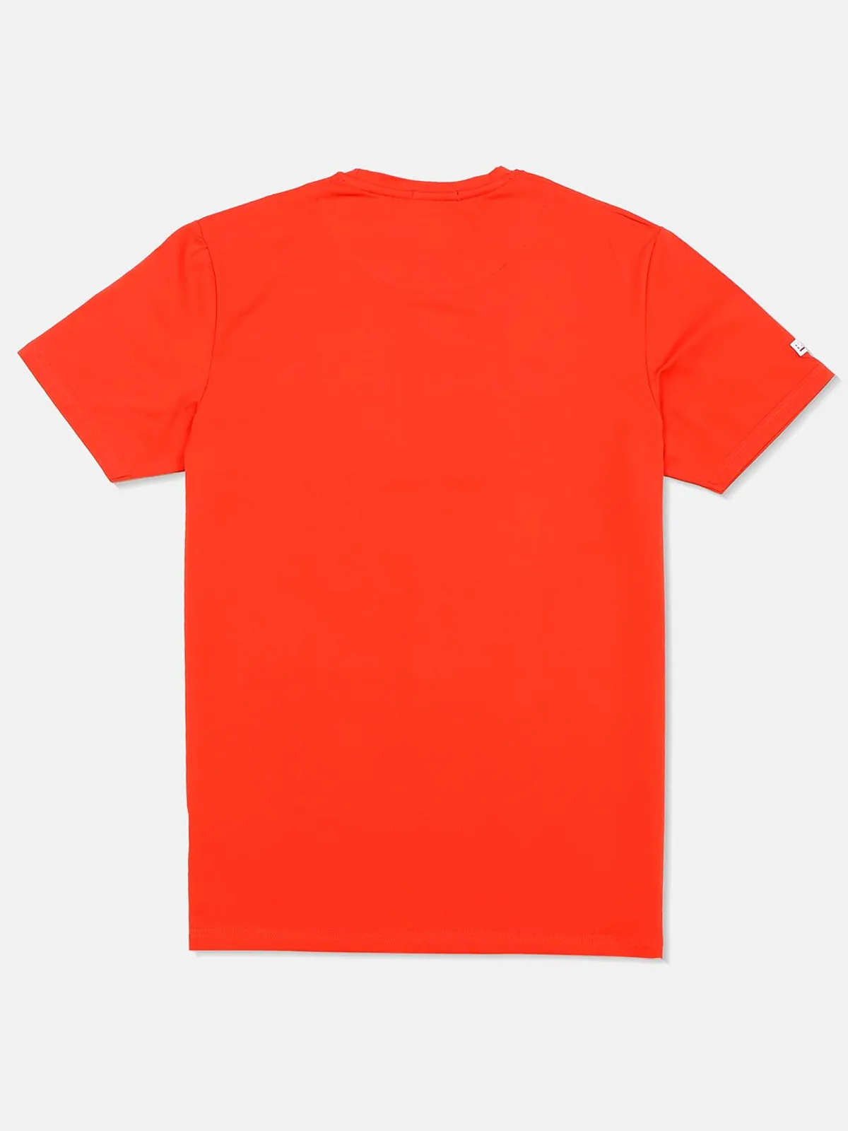 River Blue orange solid casual t-shirt