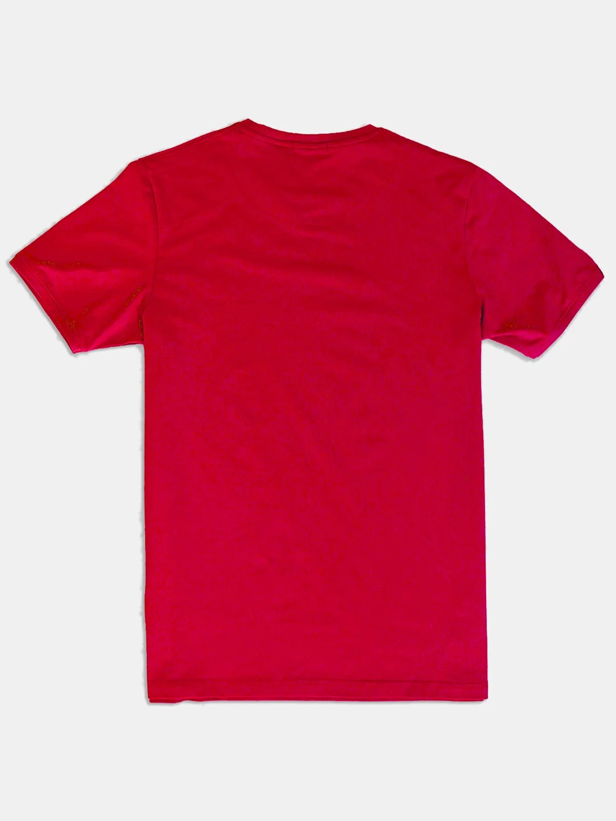 River Blue solid red cotton t-shirt