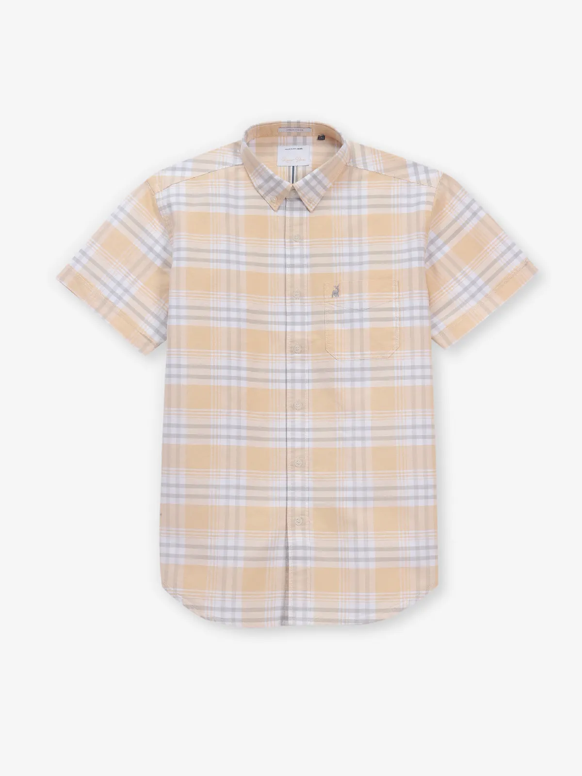 RIVER BLUE yellow cotton shirt