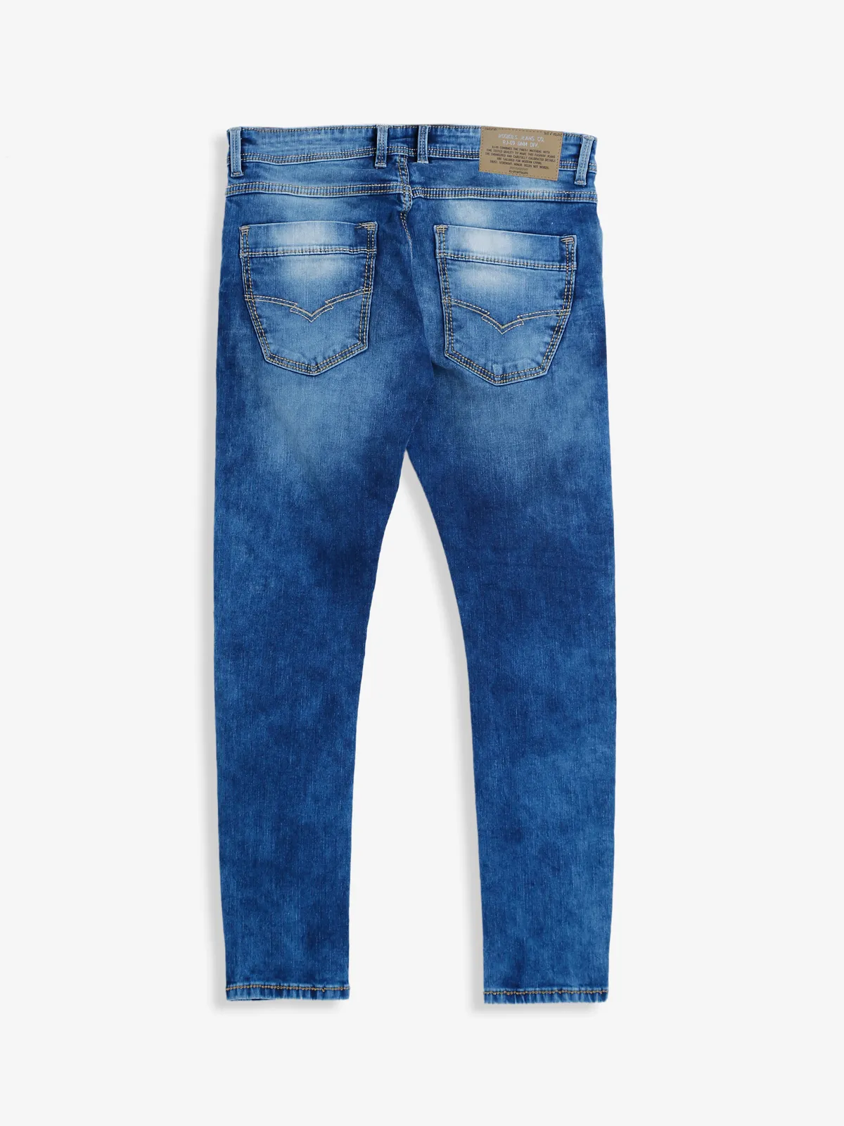 Rookies blue washed and ripped jeans