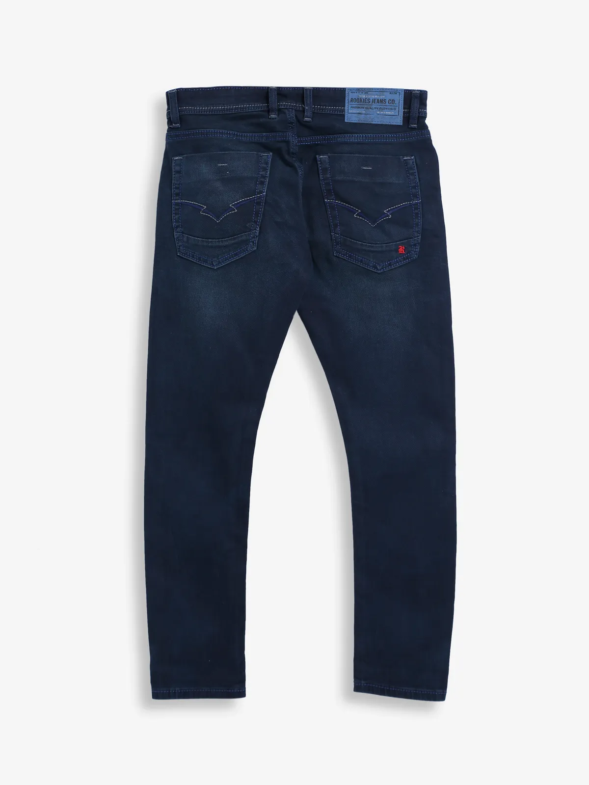 Rookies dark navy jeans in washed