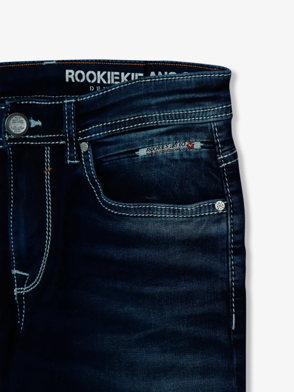 Rookies dark navy washed springsteen fit jeans