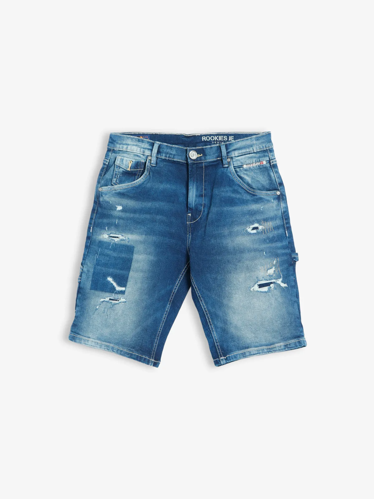 Rookies indigo blue denim shorts