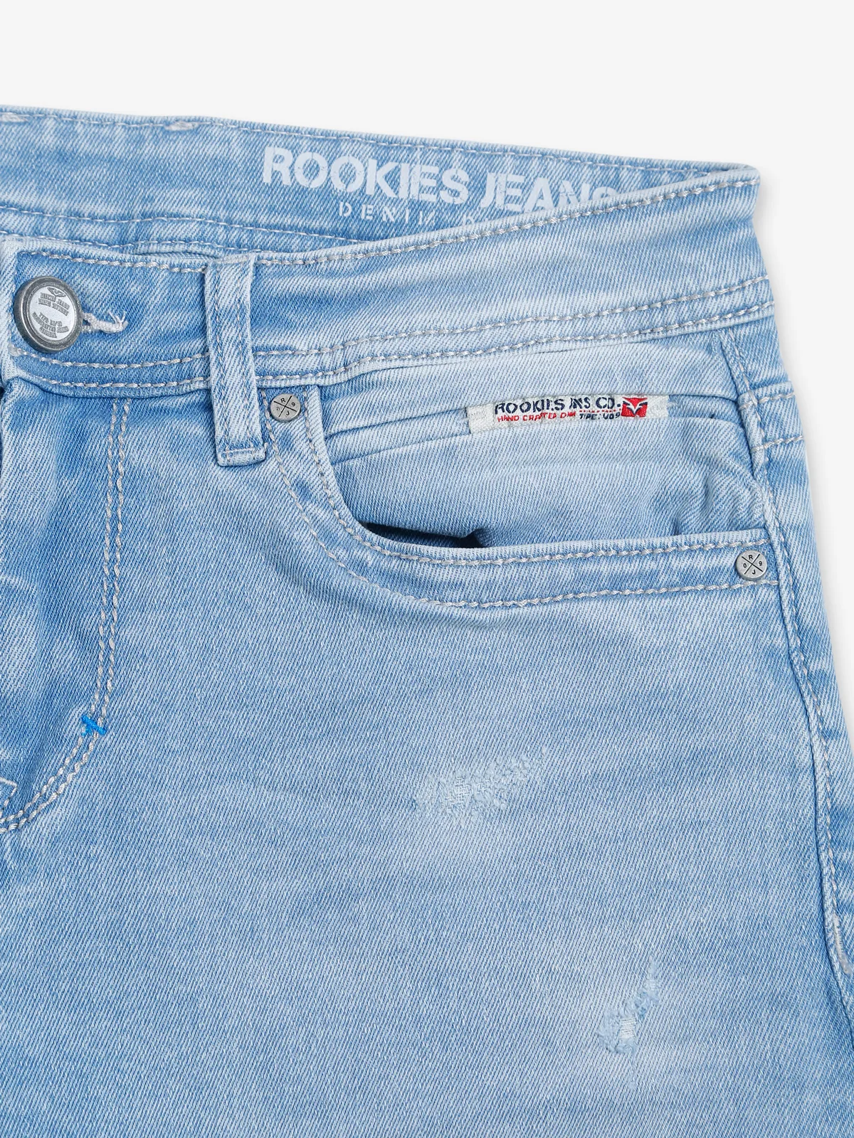 Rookies light blue ripped jeans