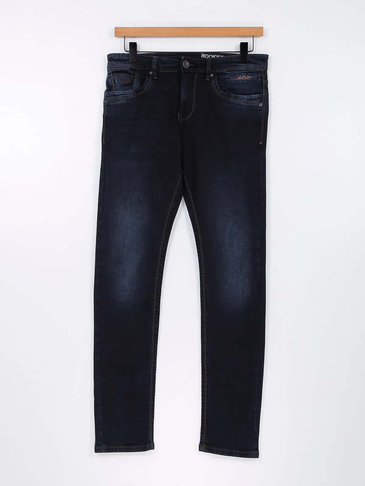 Rookies navy washed jeans