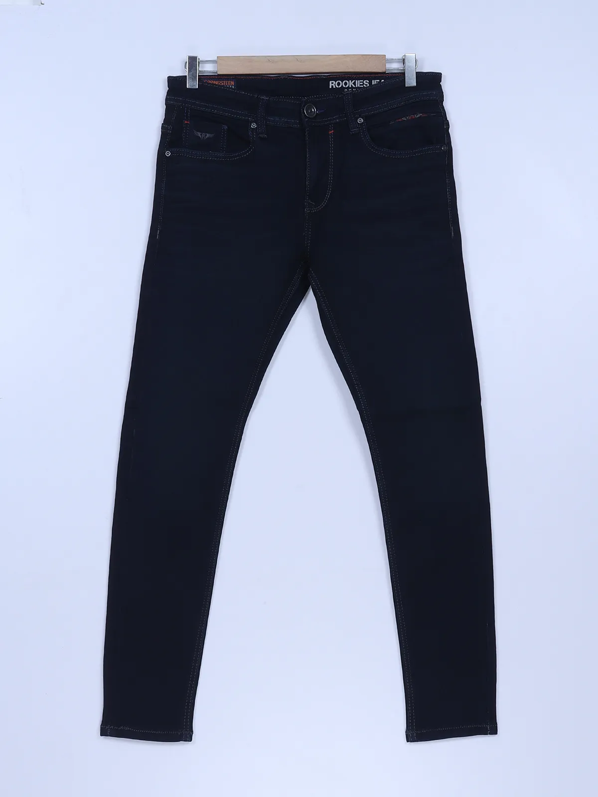 Rookies solid jeans in navy