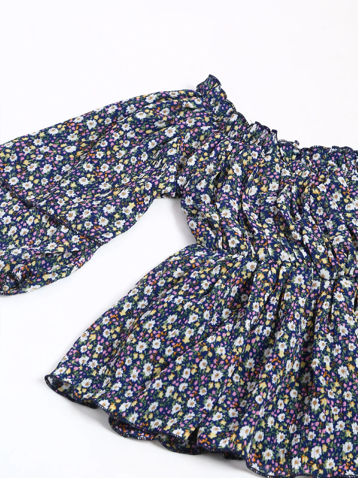 Roxy navy floral printed top