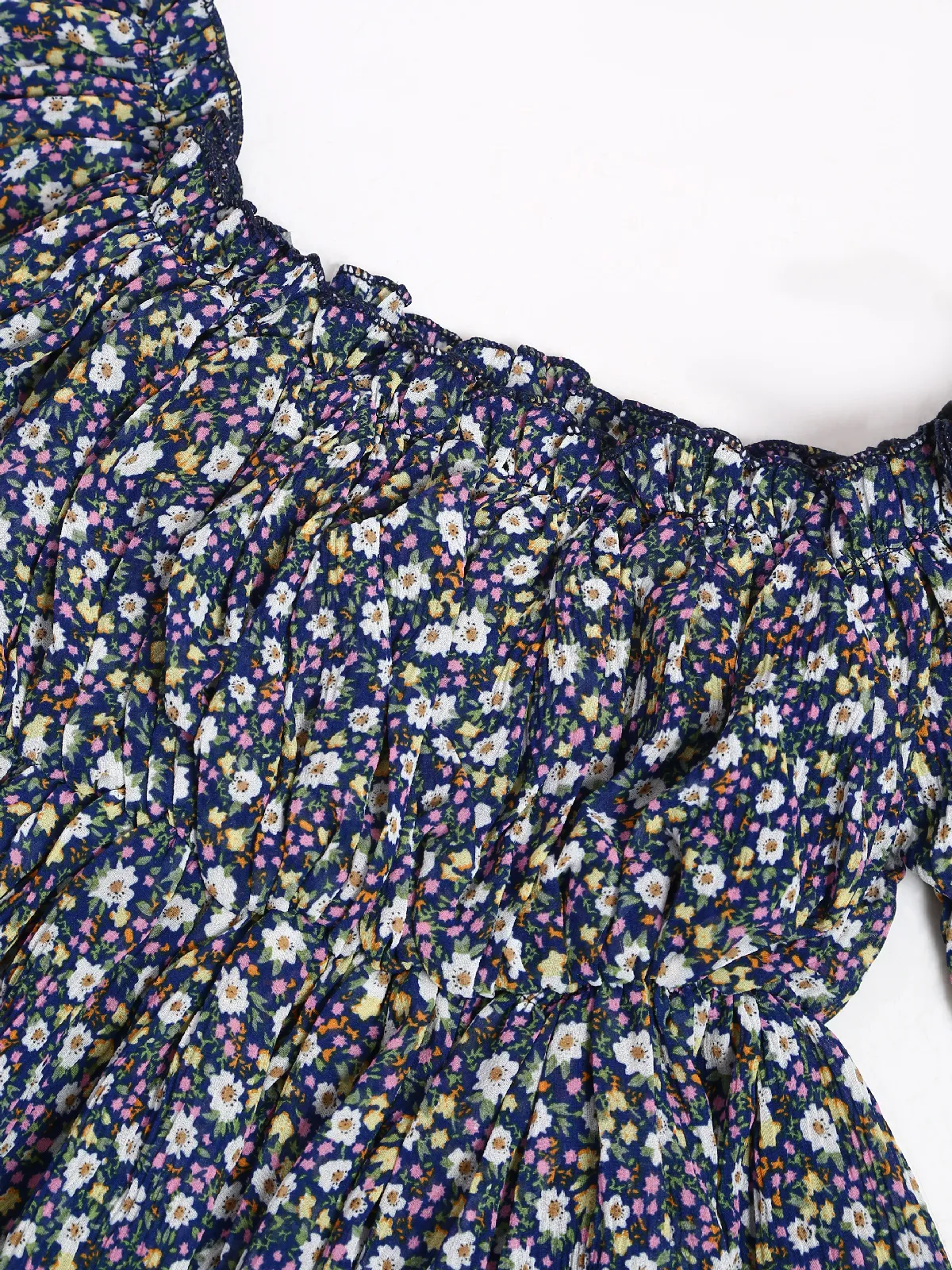 Roxy navy floral printed top