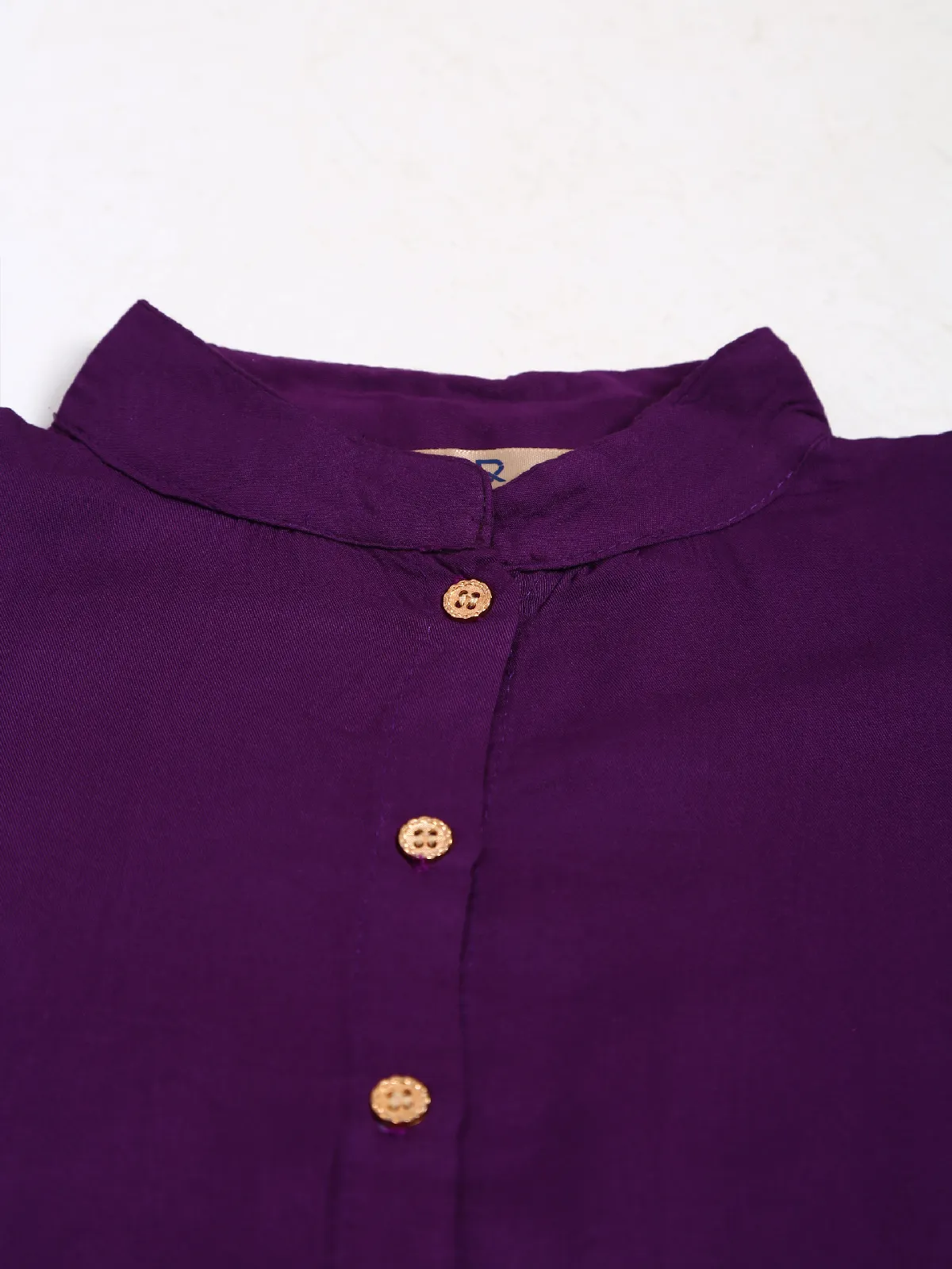 Roxy purple plain cotton top