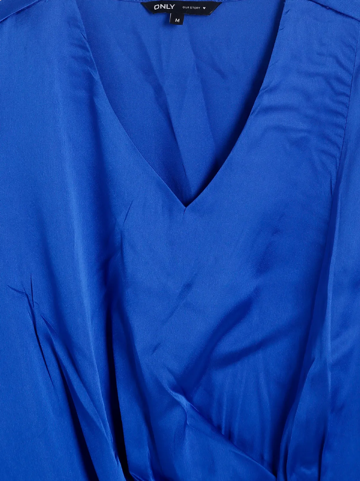 ONLY royal blue satin plain top