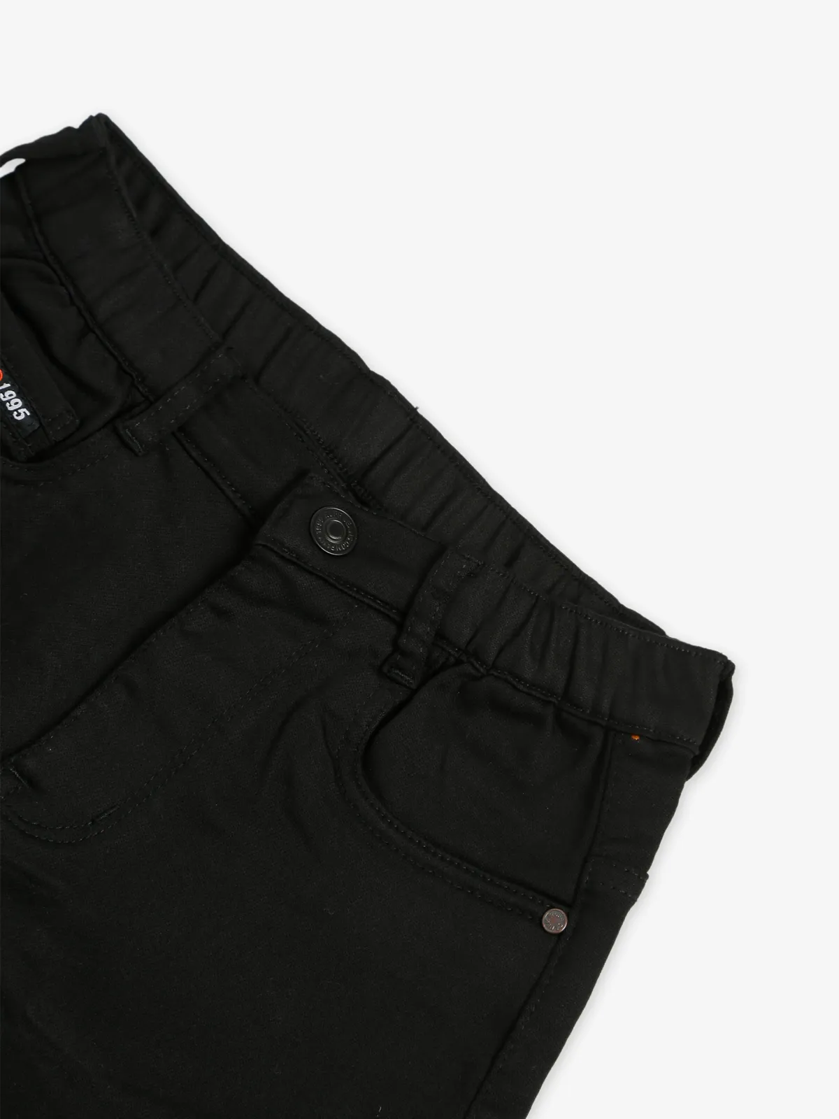 Ruff black denim shorts