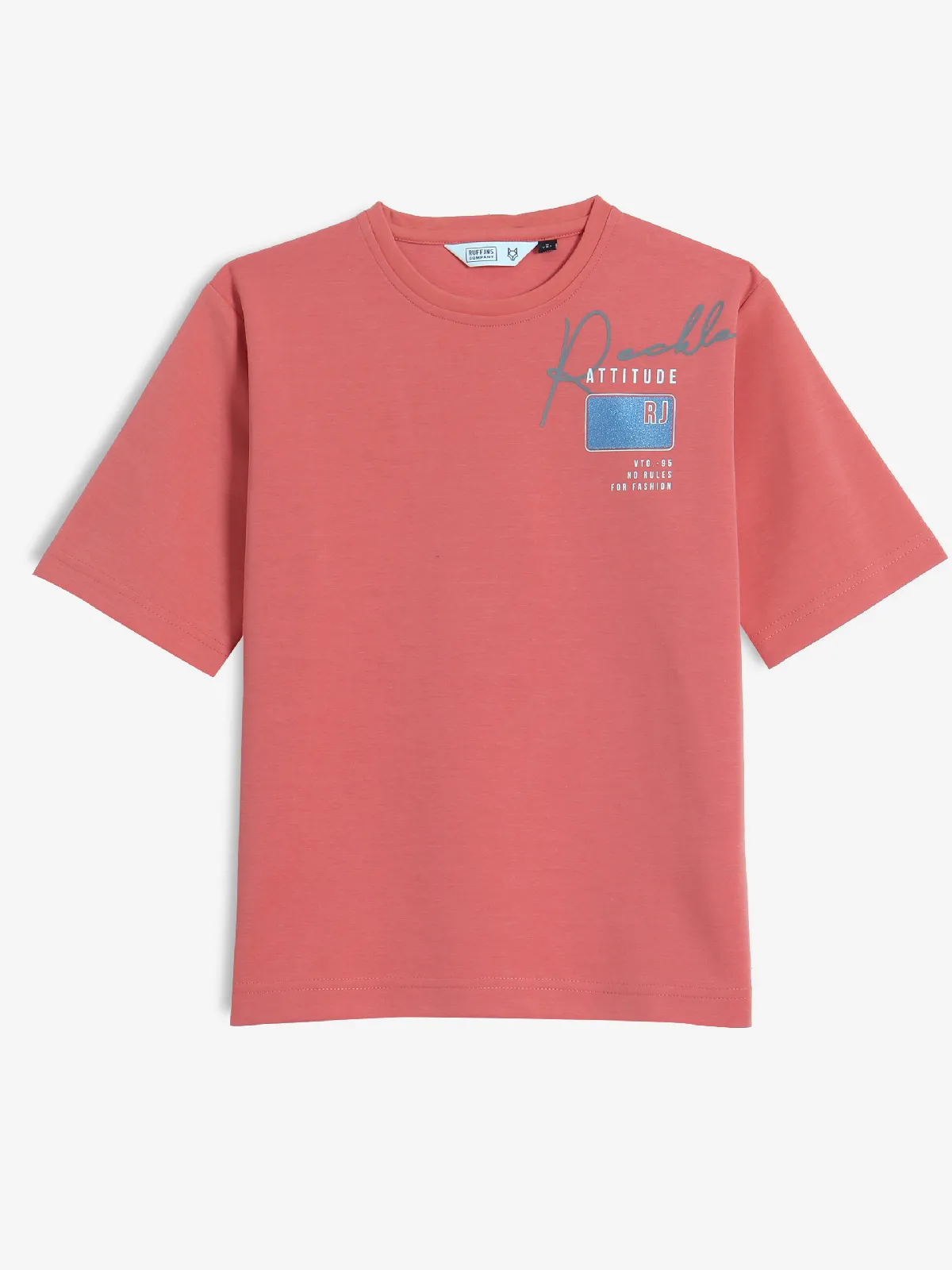 RUFF dark peach cotton t-shirt