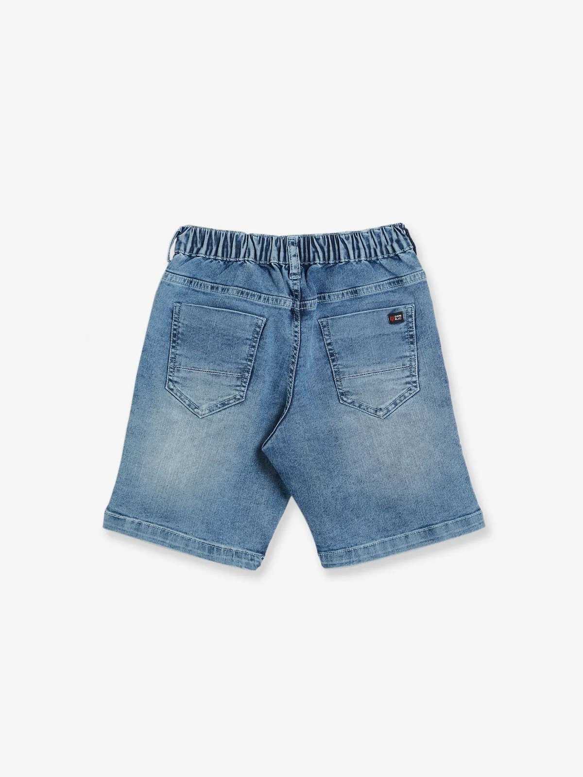 Ruff light blue washed denim shorts