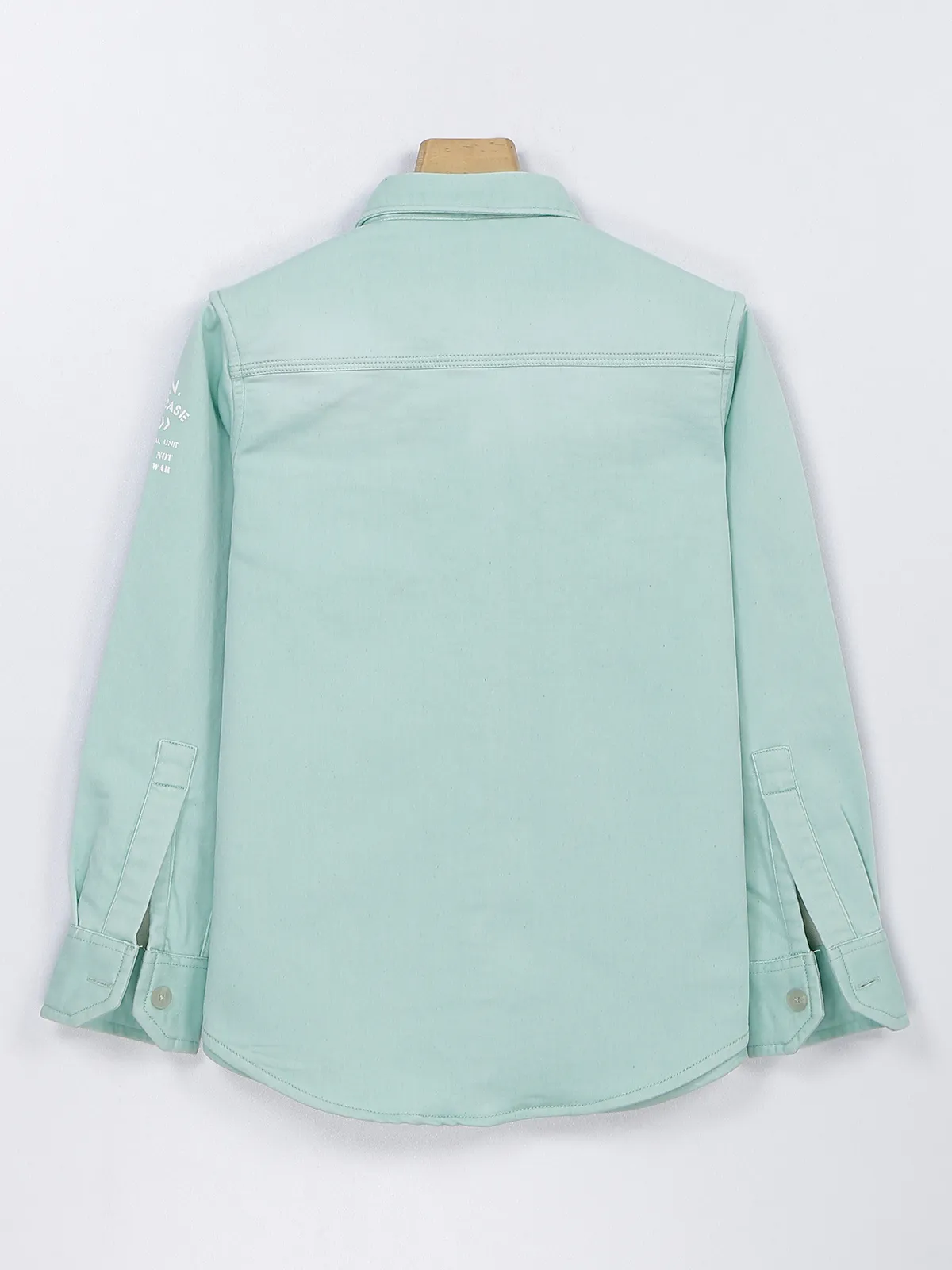 Ruff light green washed shirt