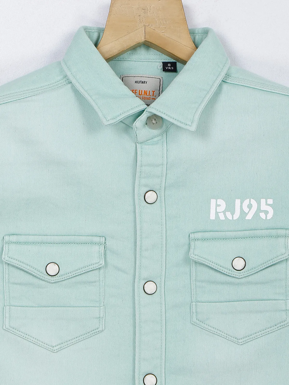 Ruff light green washed shirt