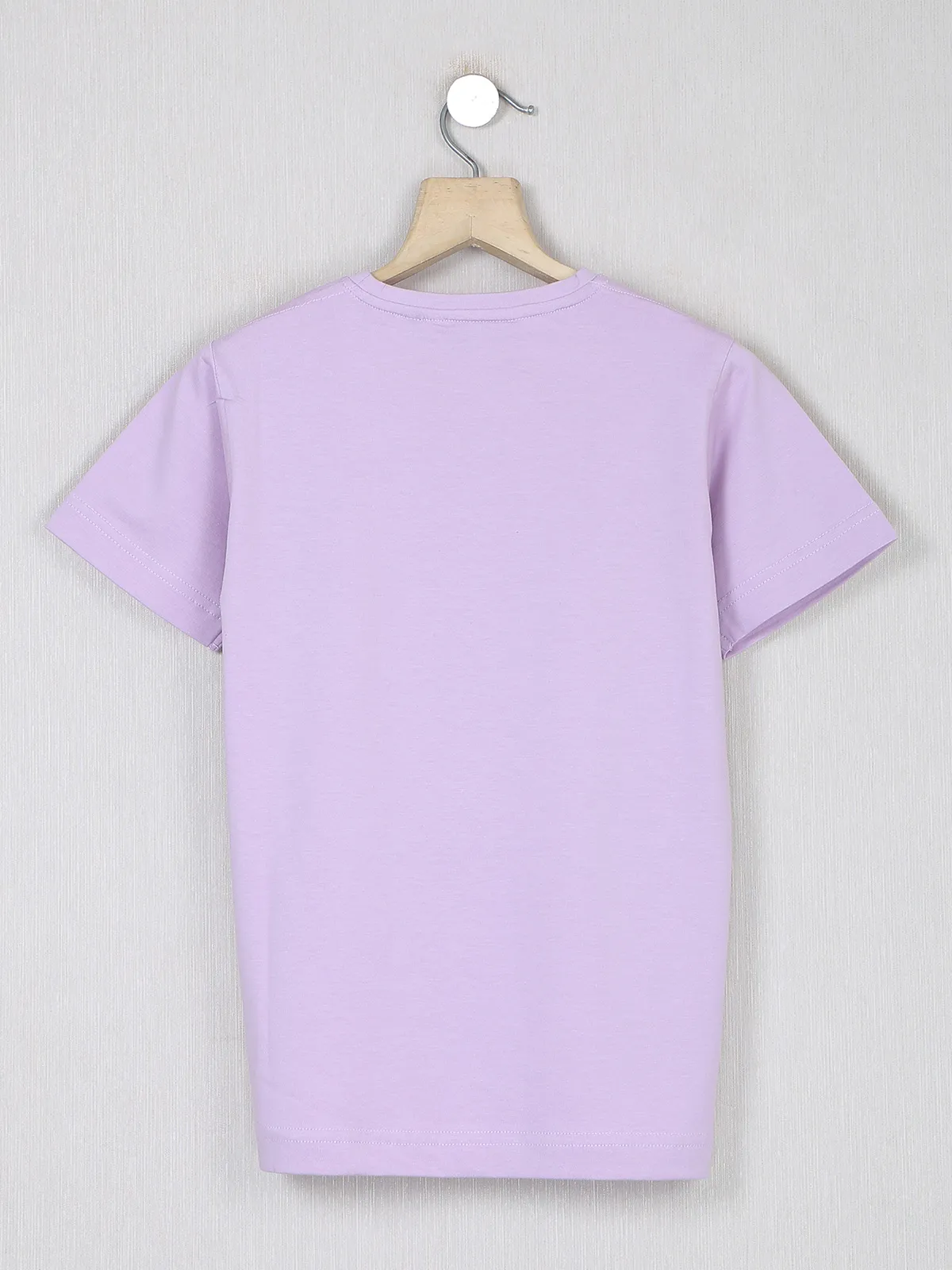 Ruff light purple shade cotton boys t shirt