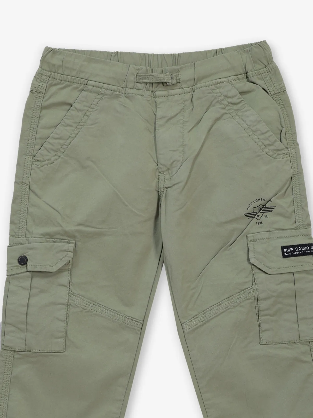 RUFF pista green cotton cargo for boy