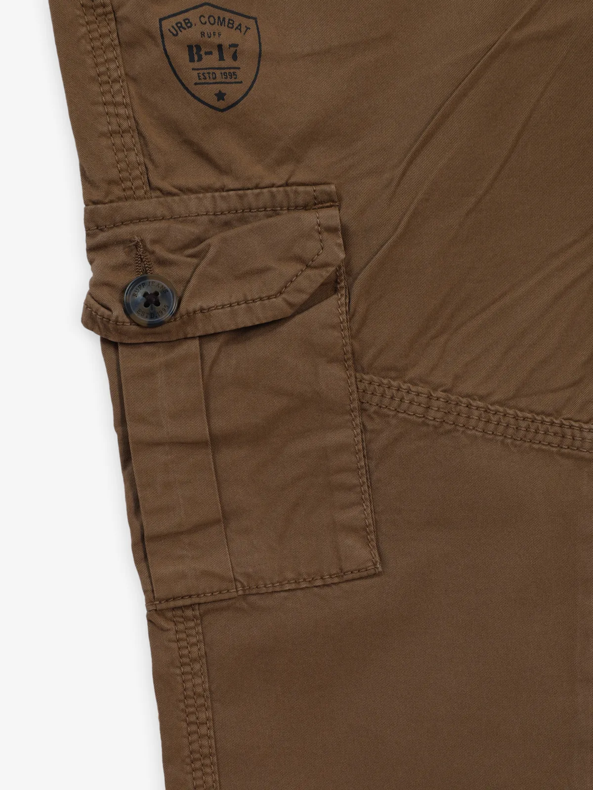 RUFF solid brown six pocket cargo