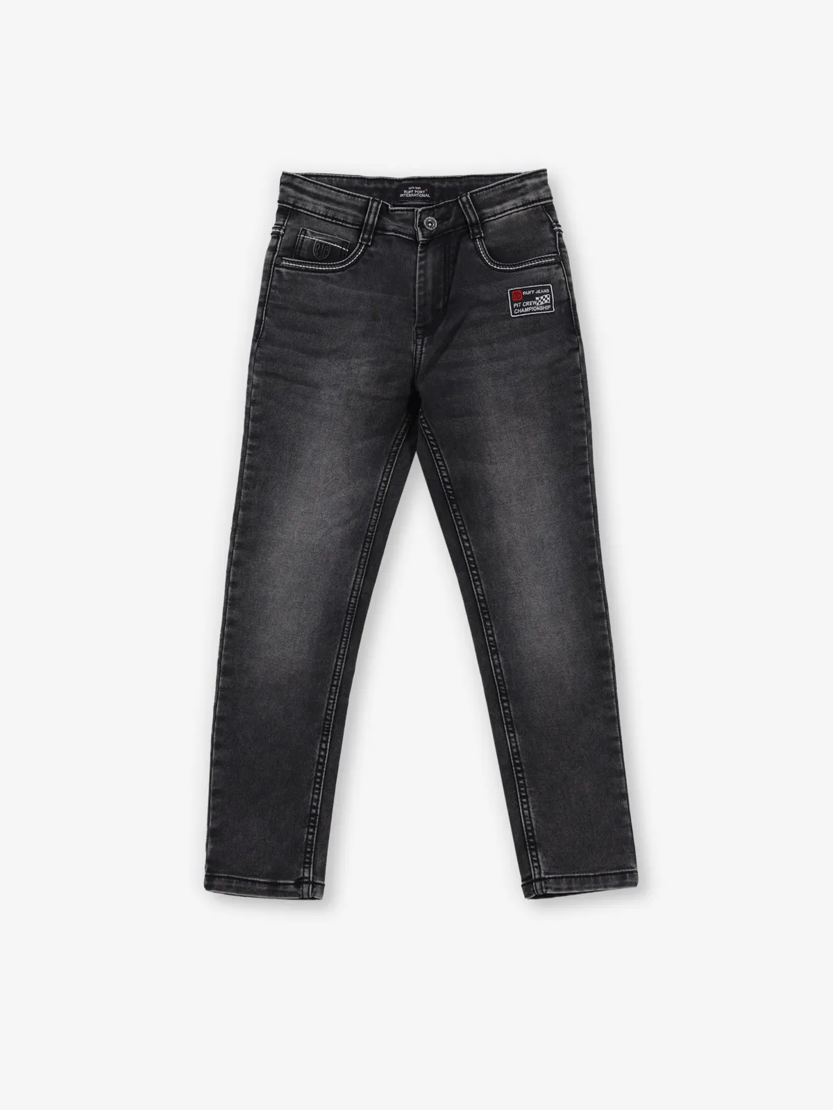 RUFF washed grey slim fit denim for boy