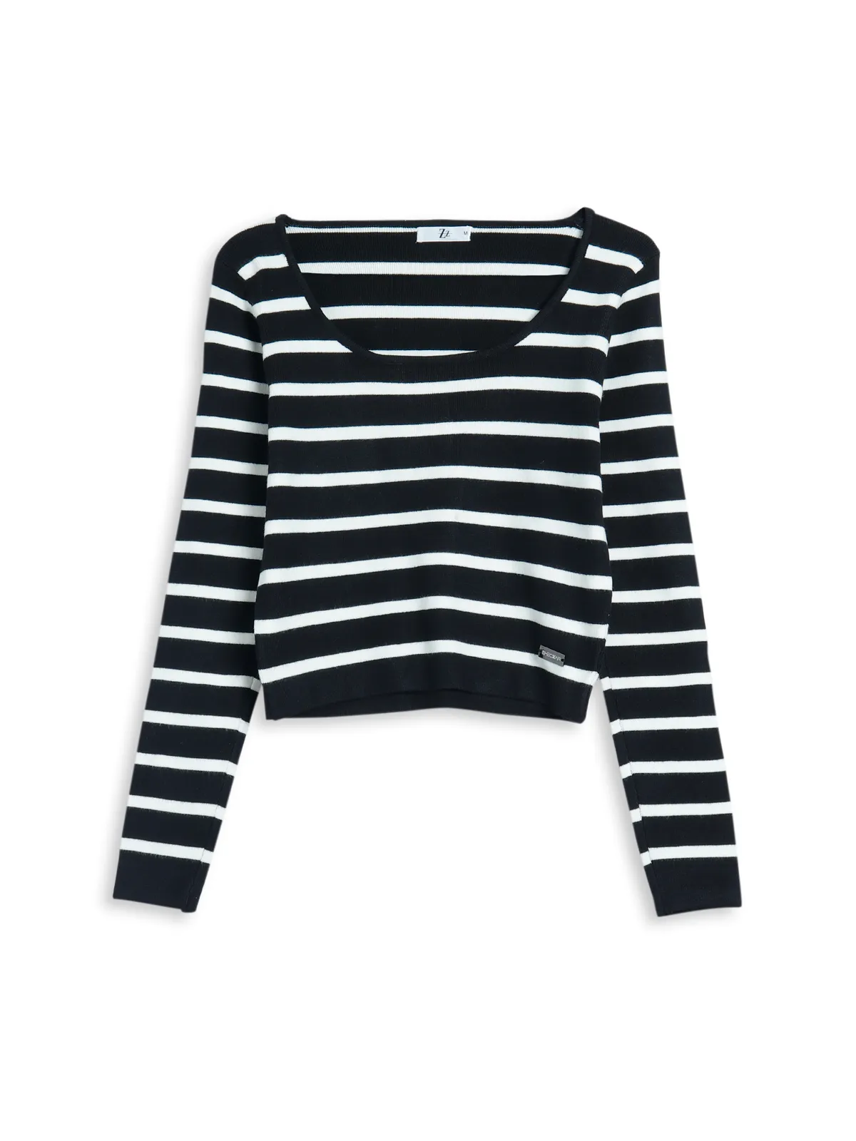 Sheczzar black and white stripe top