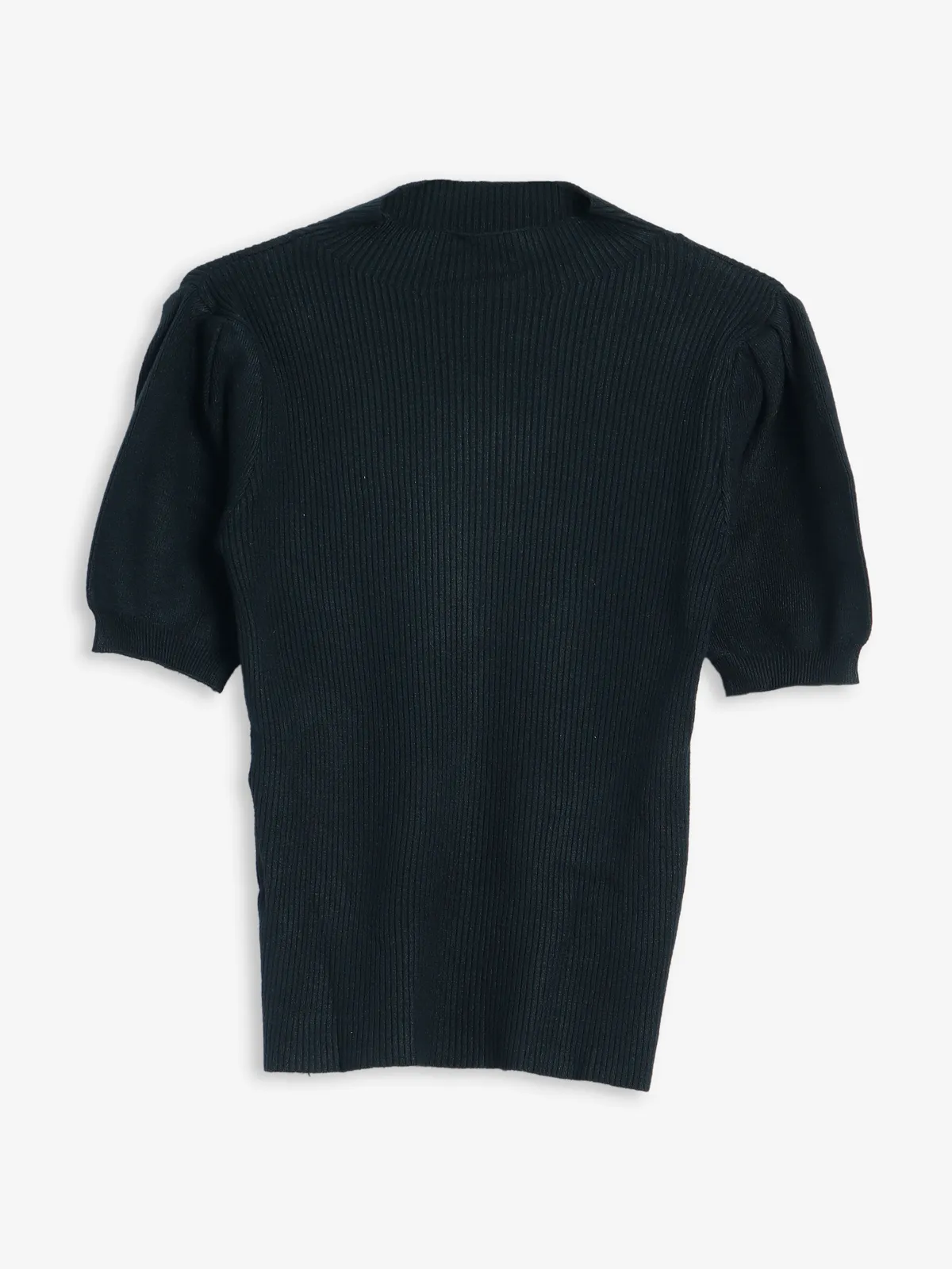 Sheczzar black knitted plain top