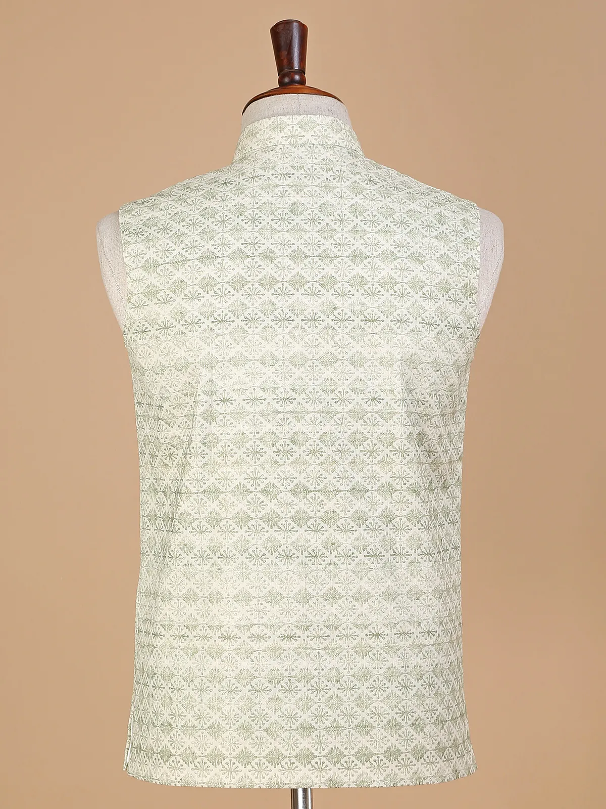 Silk light green rich waistcoat