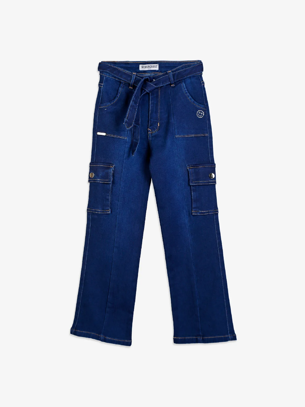 Silver Cross navy cargo jeans