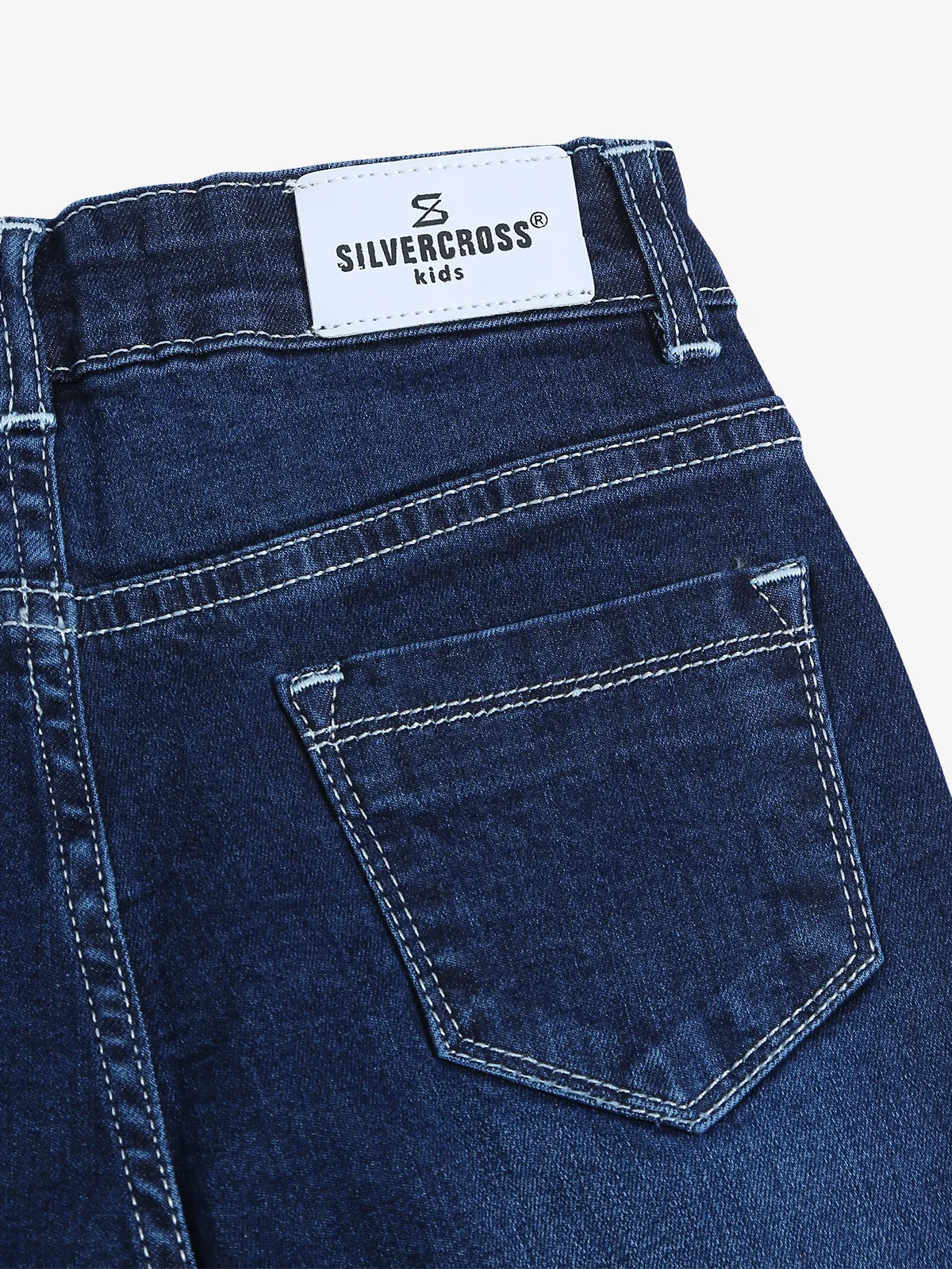 Silver Cross navy straight jeans