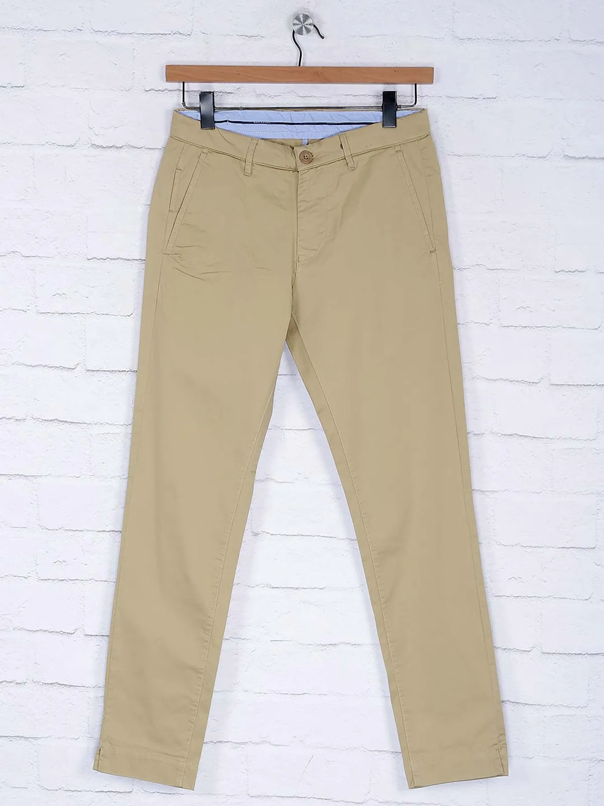 Sixth Element solid beige hue trouser