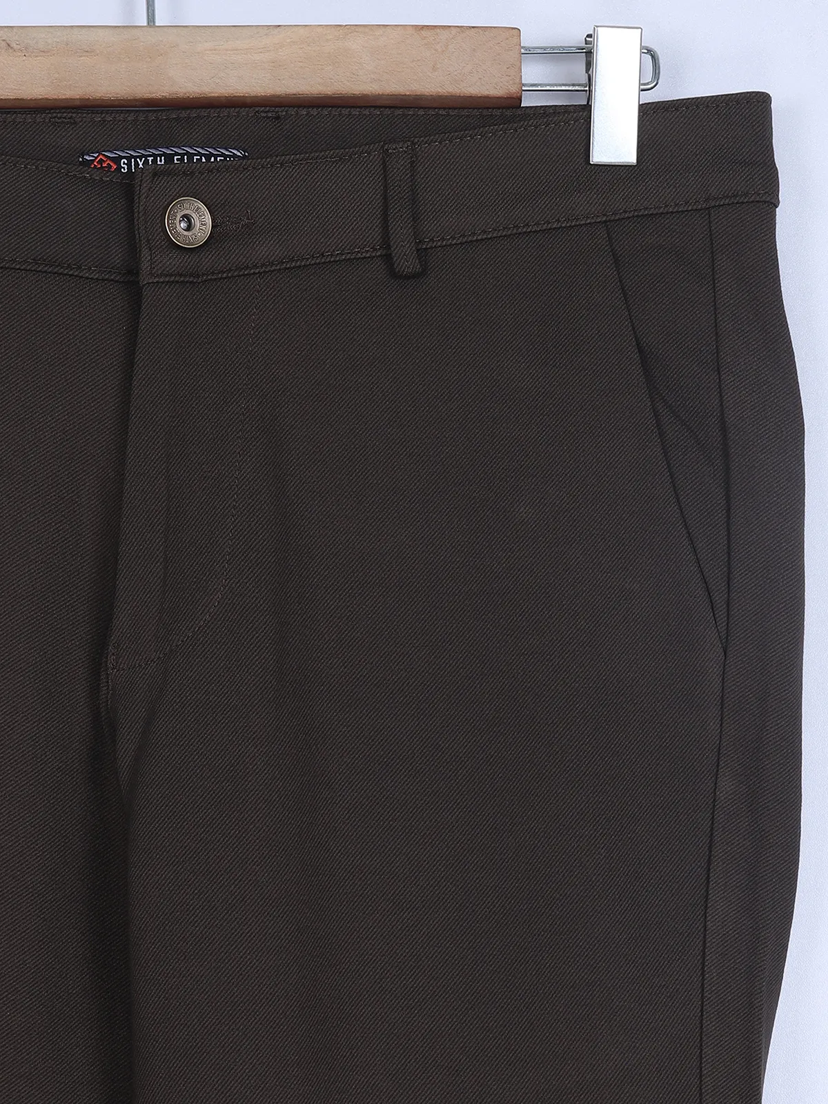 Sixth Element brown cotton trouser