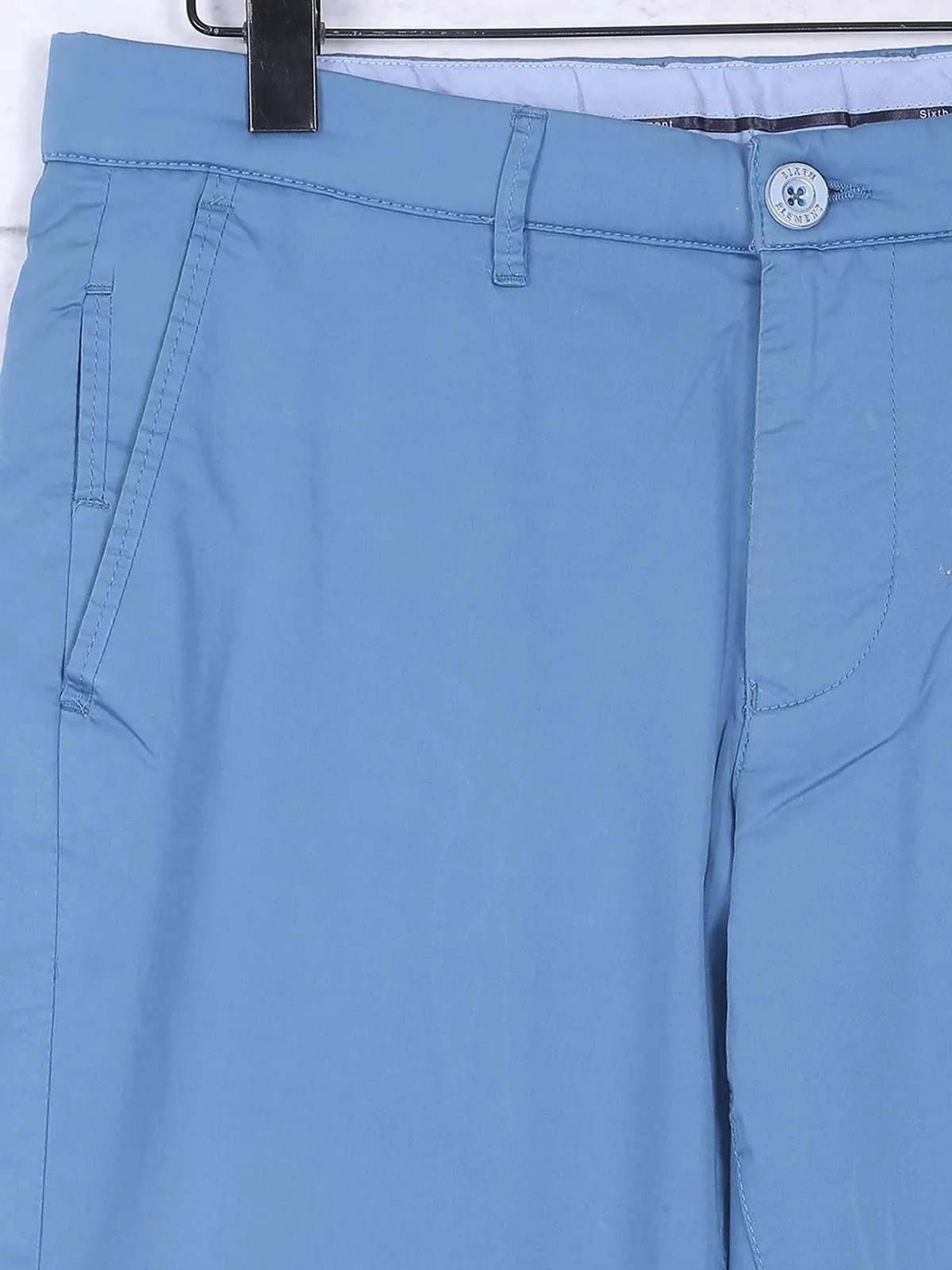 Sixth Element cotton fabric sky blue trouser