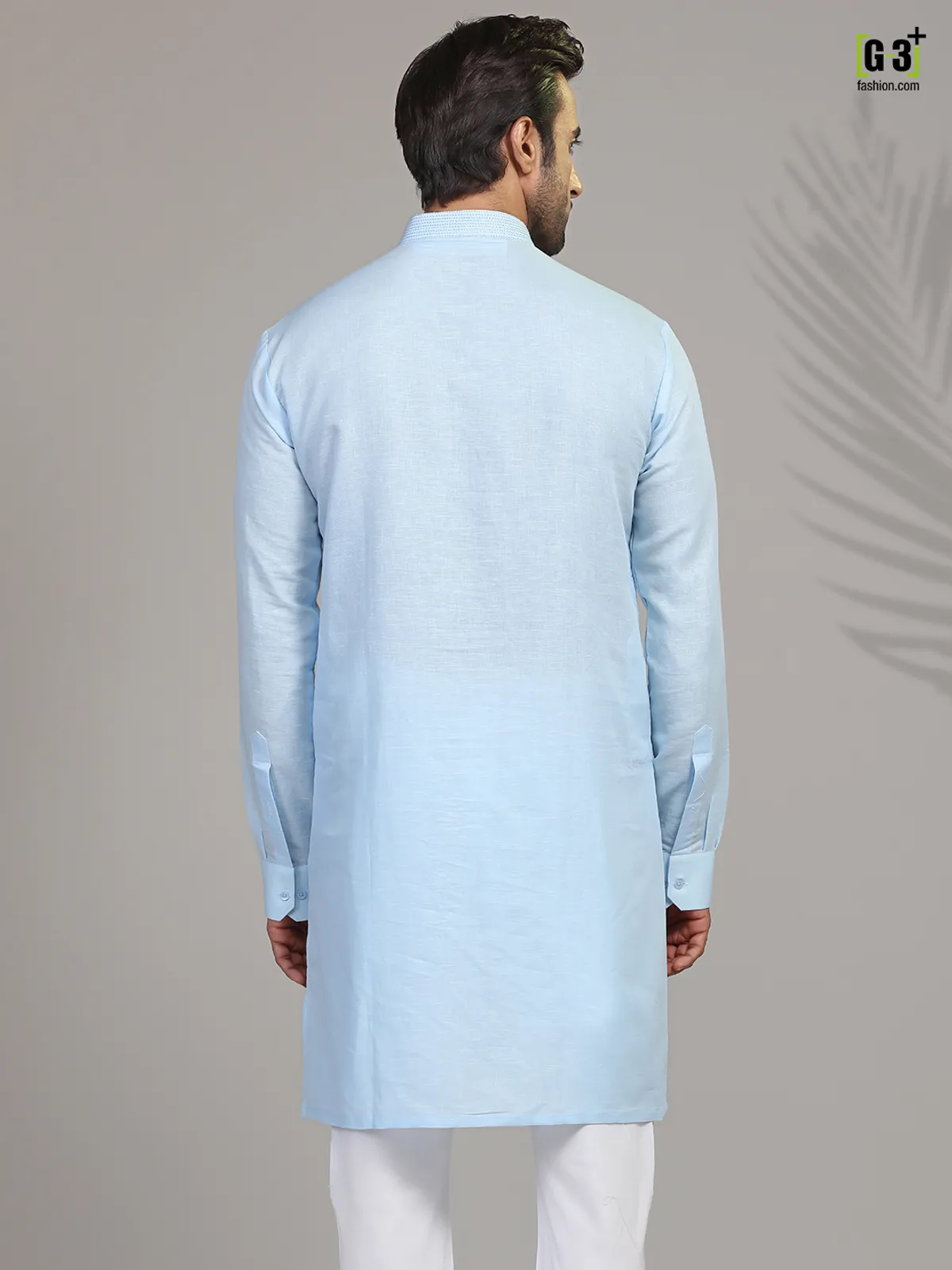 Sky cotton only kurta for festive