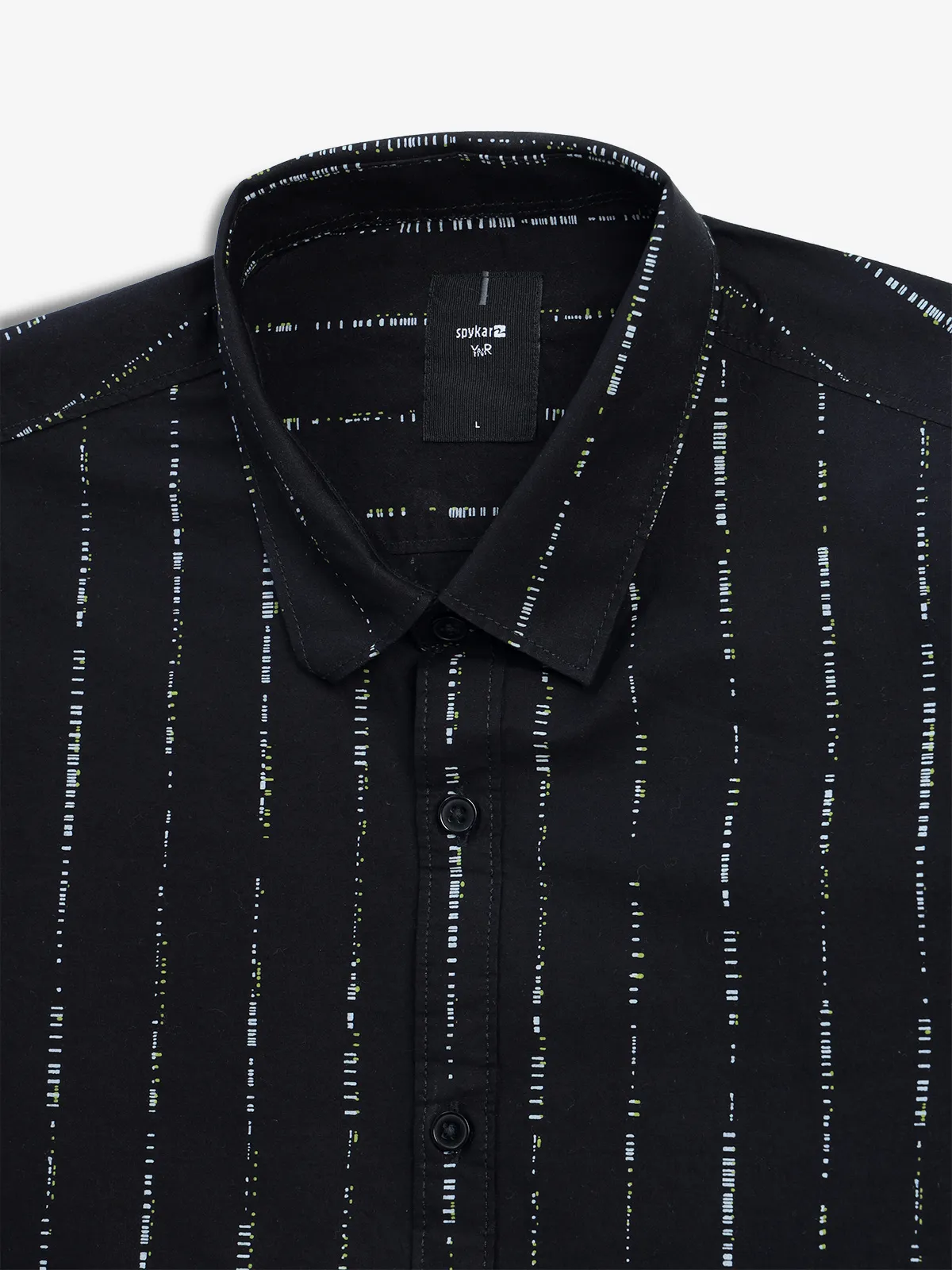 SPYKAR black printed casual shirt